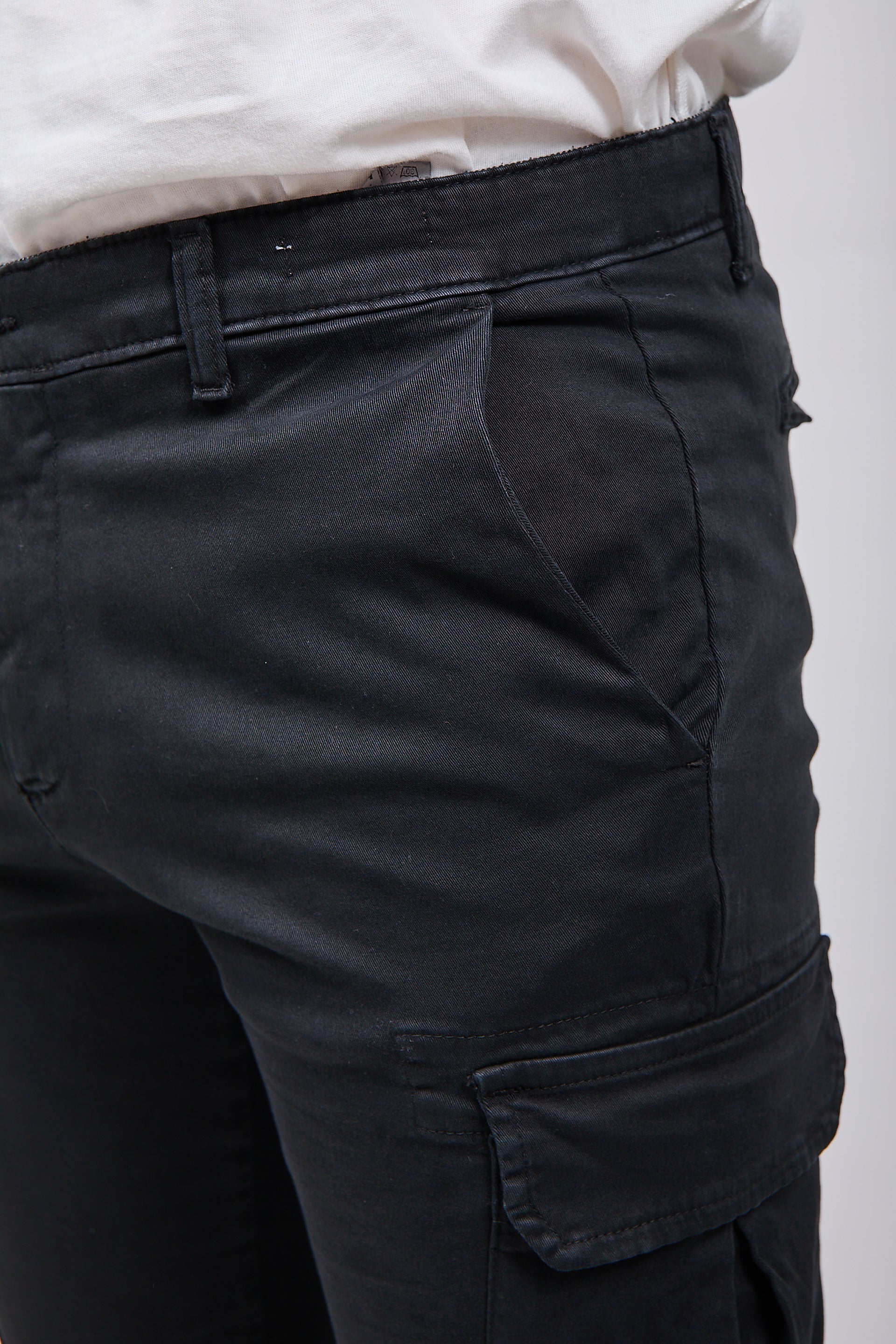 Pantalone Over-d Cargo Nero P05