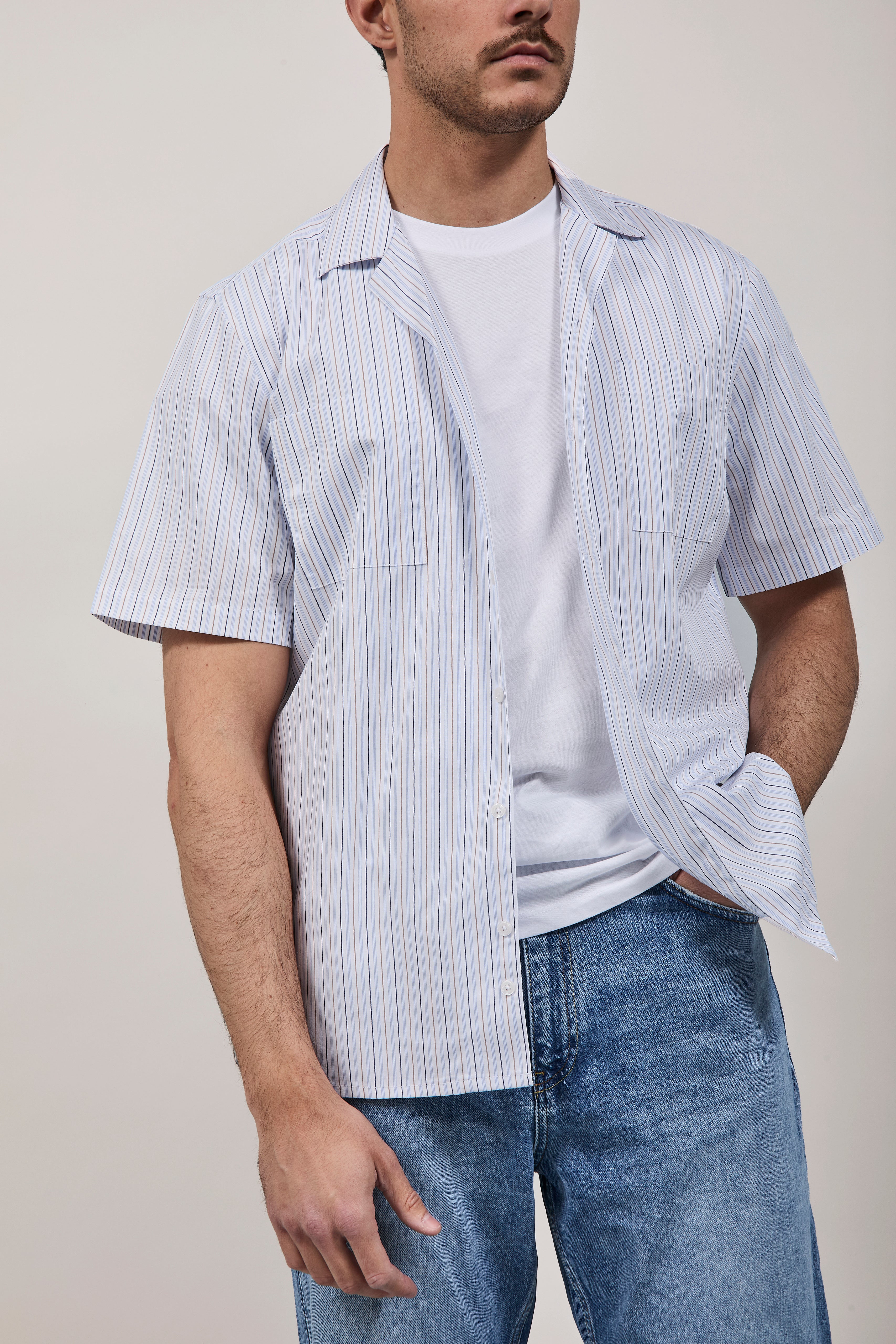 Camicia Block Eleven Righe Diverse