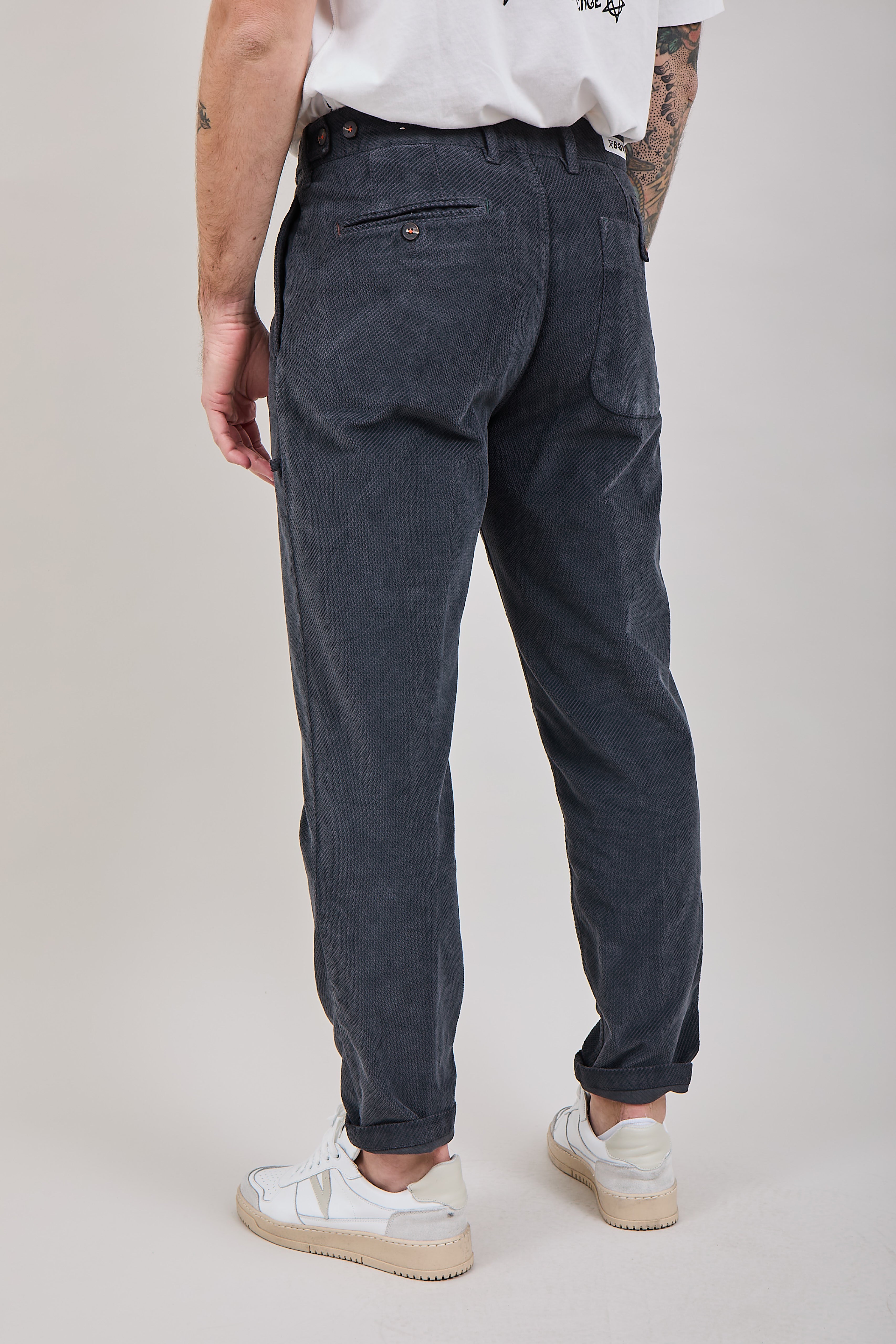 Pantalone Berna Velluto Asfalto 110