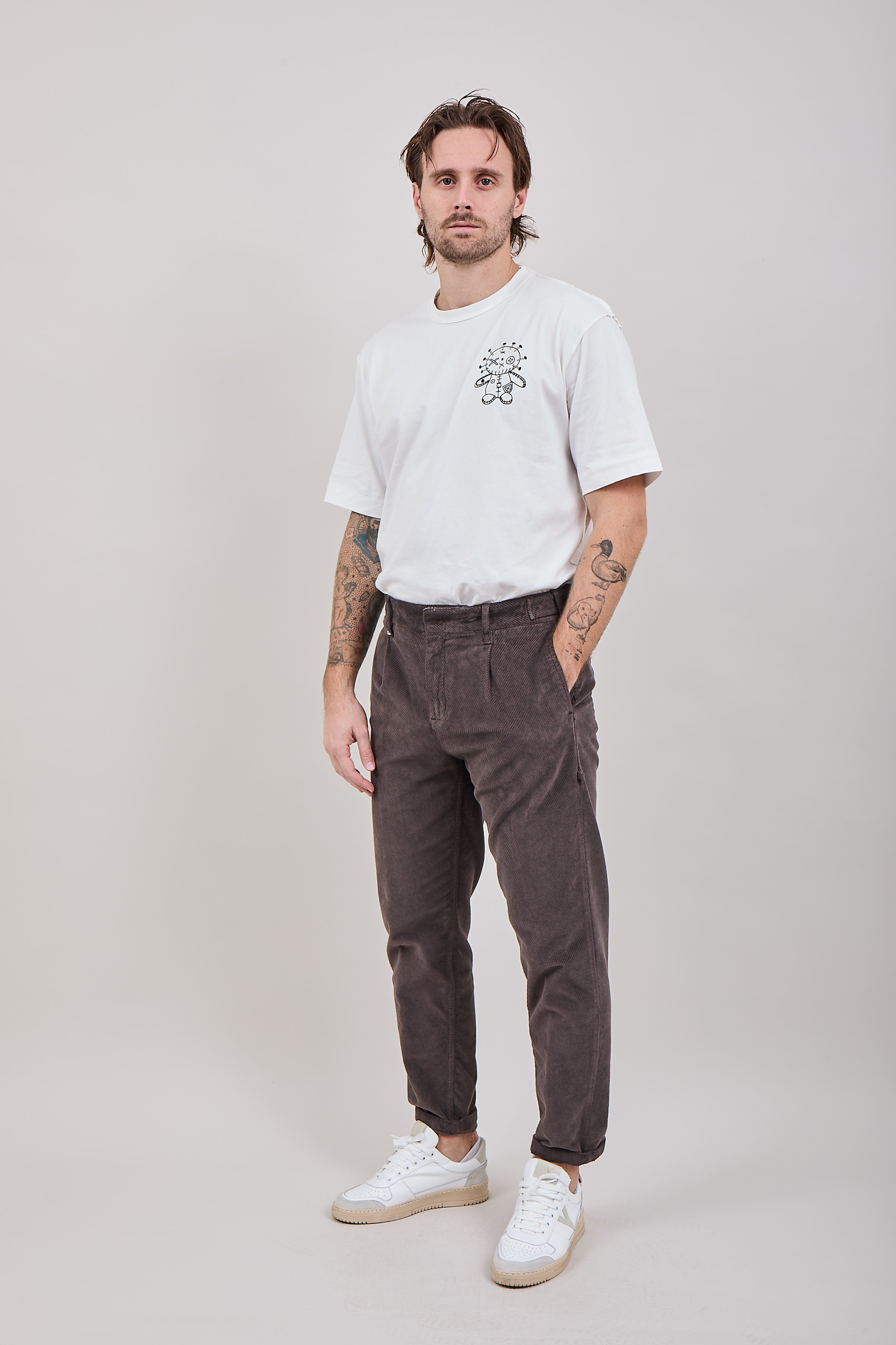 Pantalone Berna Velluto Caffè 110