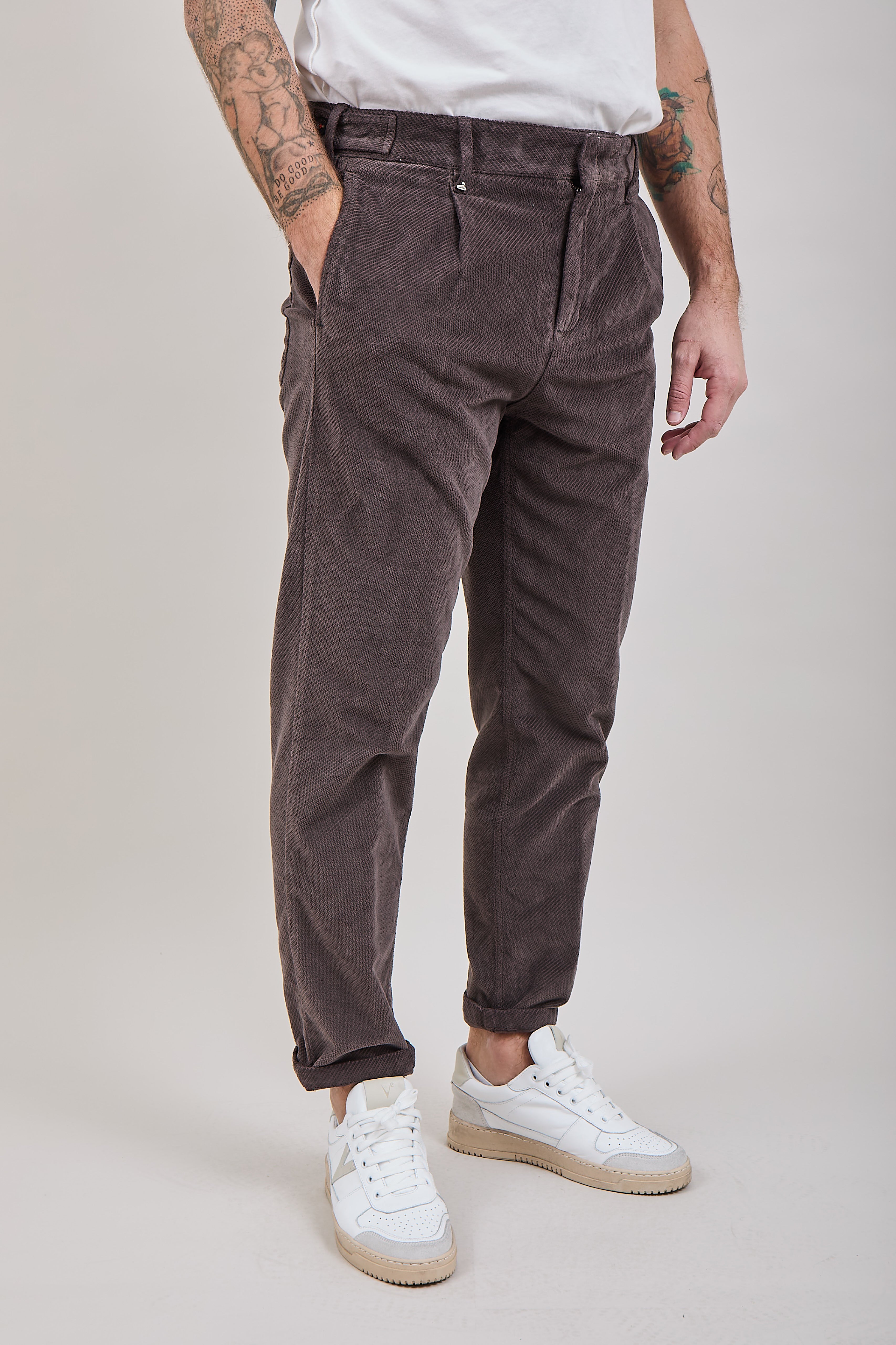 Pantalone Berna Velluto Caffè 110