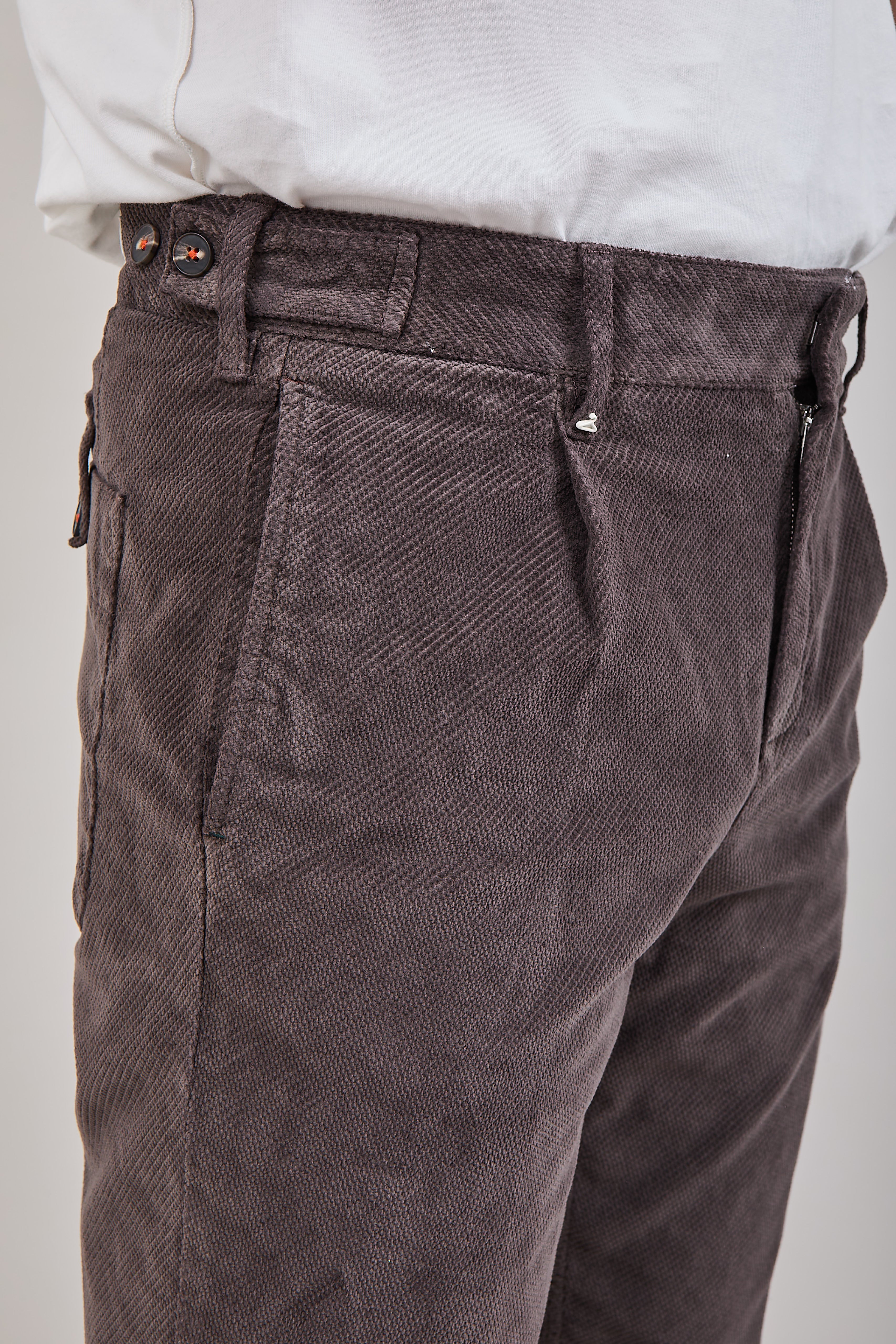 Pantalone Berna Velluto Caffè 110