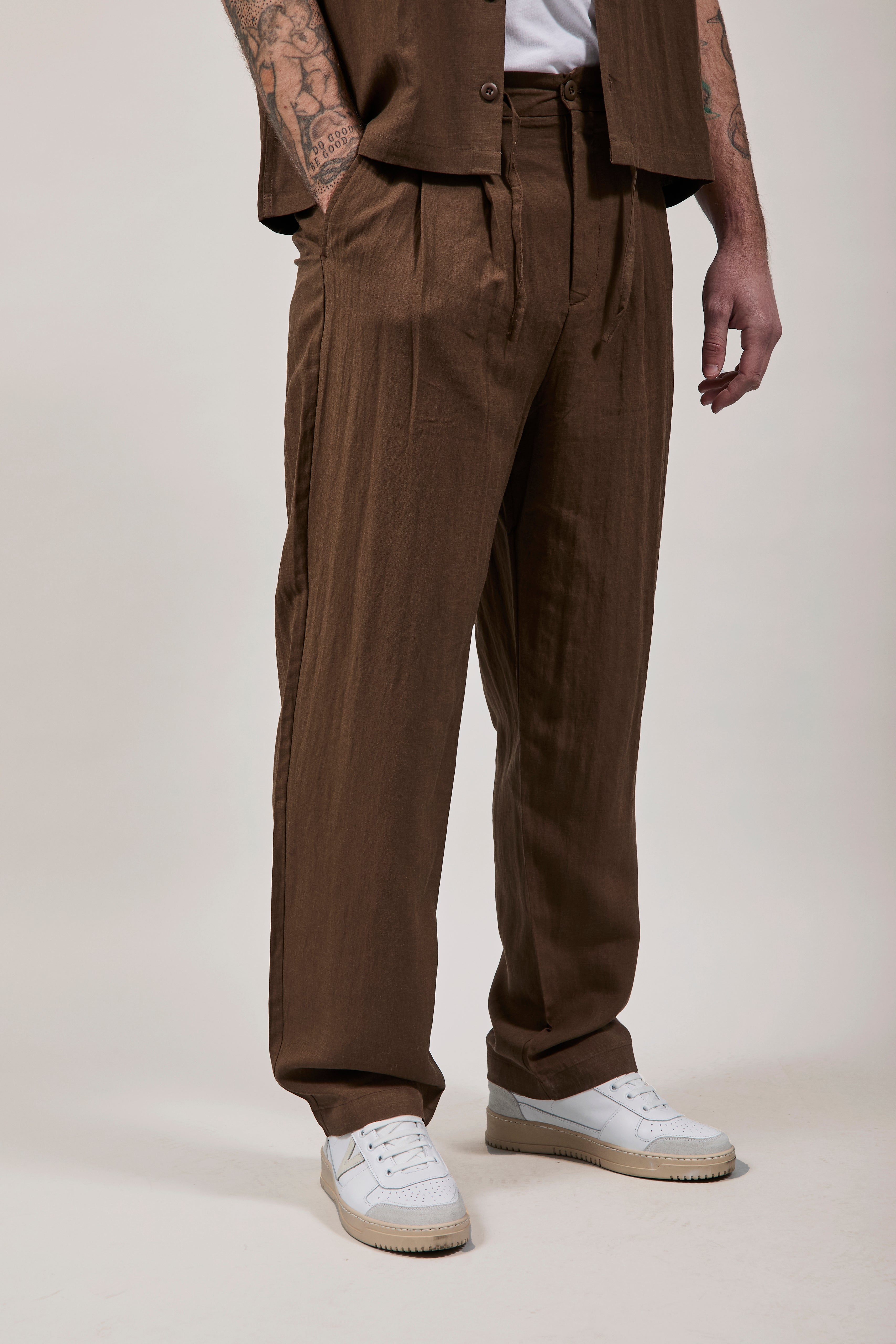 Pantalone Berna Tencel 102 Moro