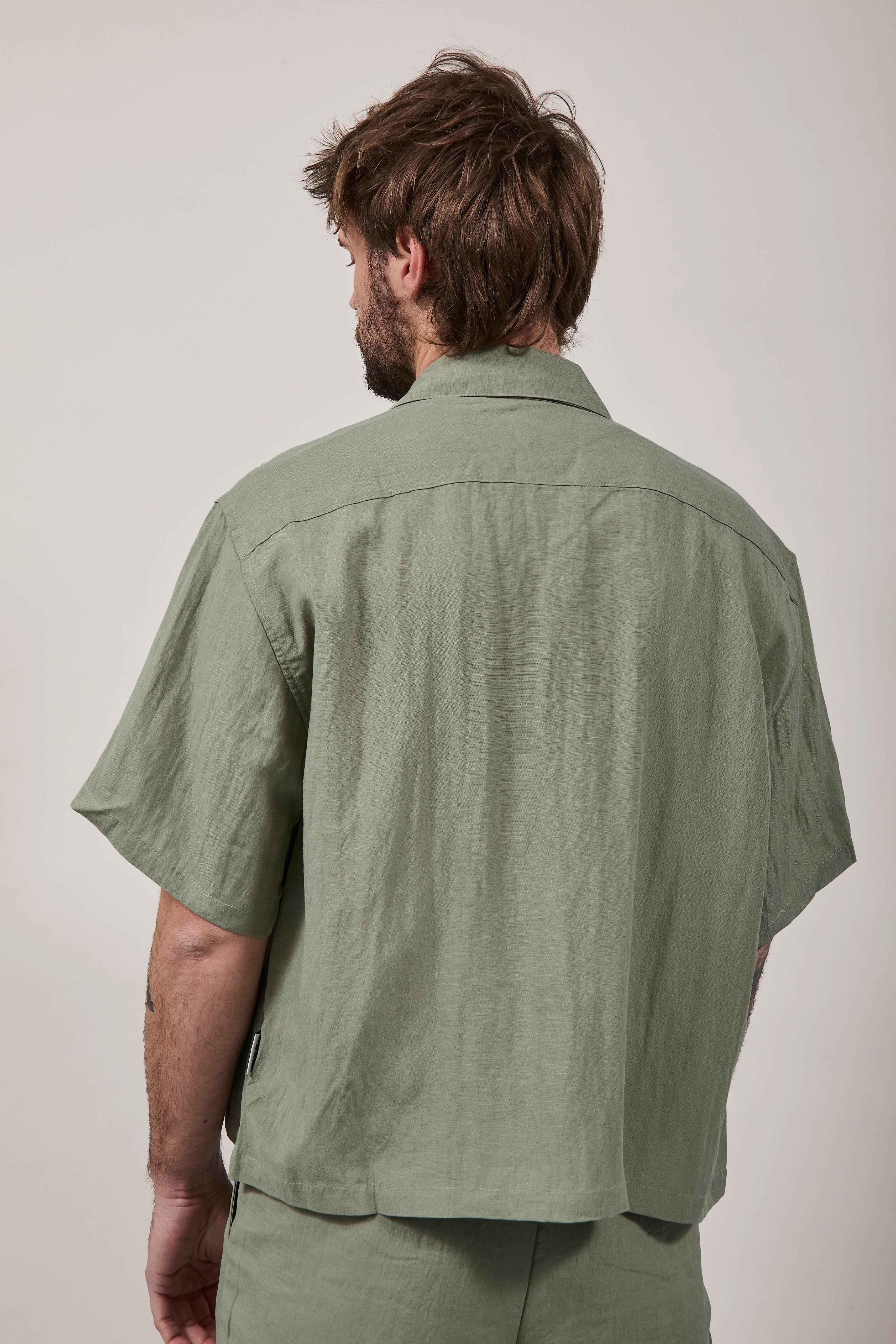 Camicia Crop Berna Tencel 102 Salvia