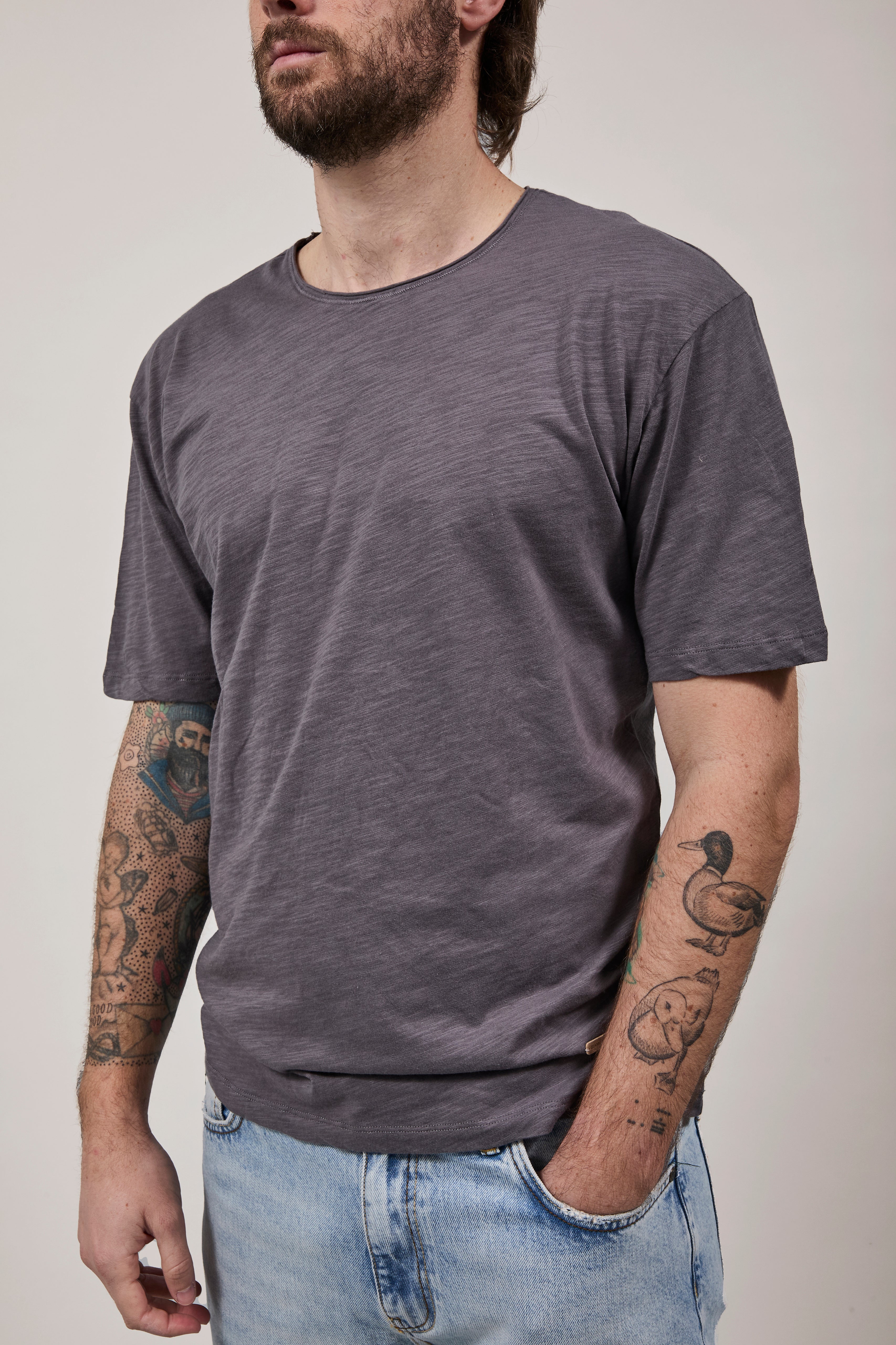 T-Shirt Gianni Lupo 1053 Grigio Scuro