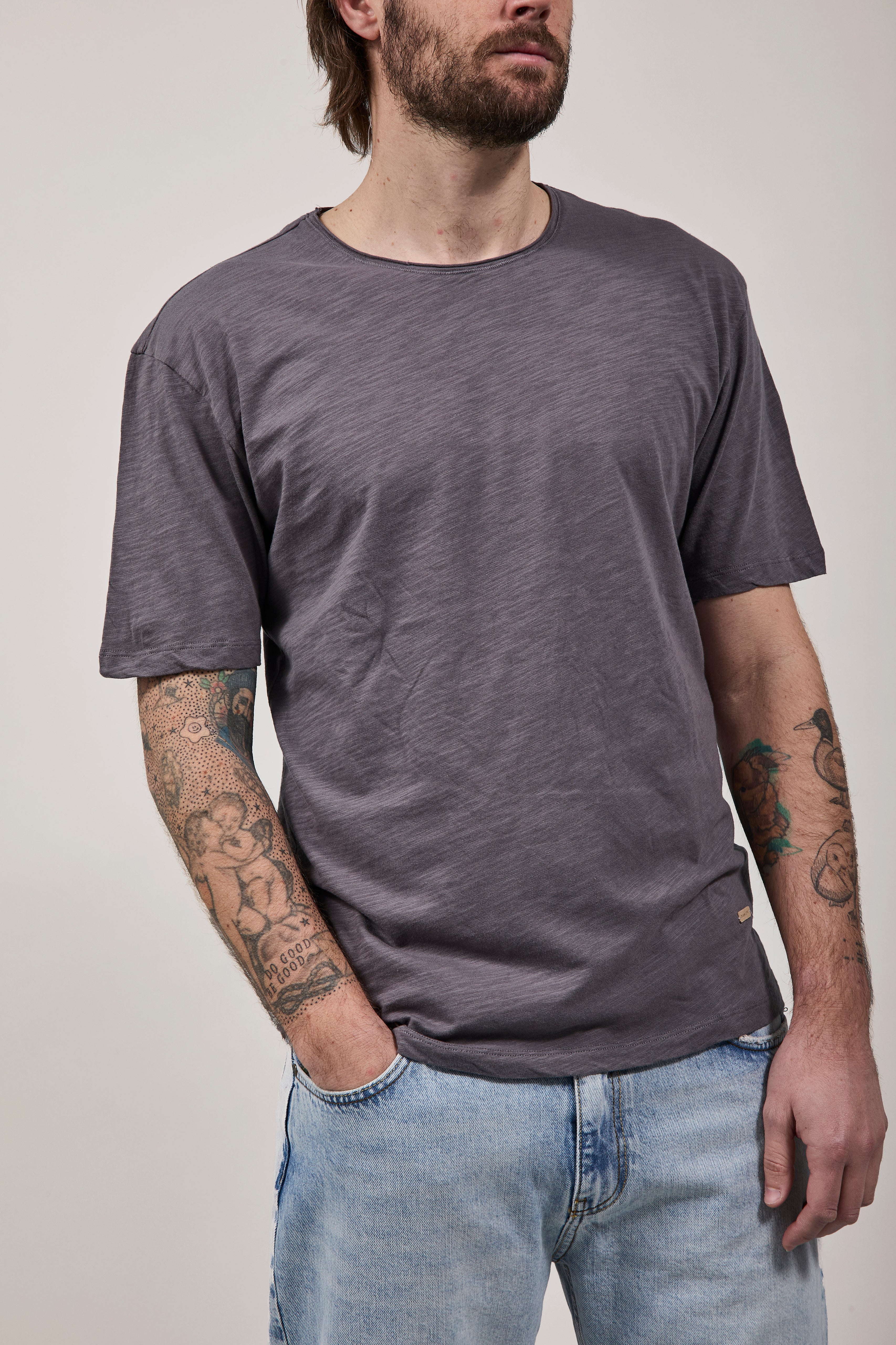 T-Shirt Gianni Lupo 1053 Grigio Scuro