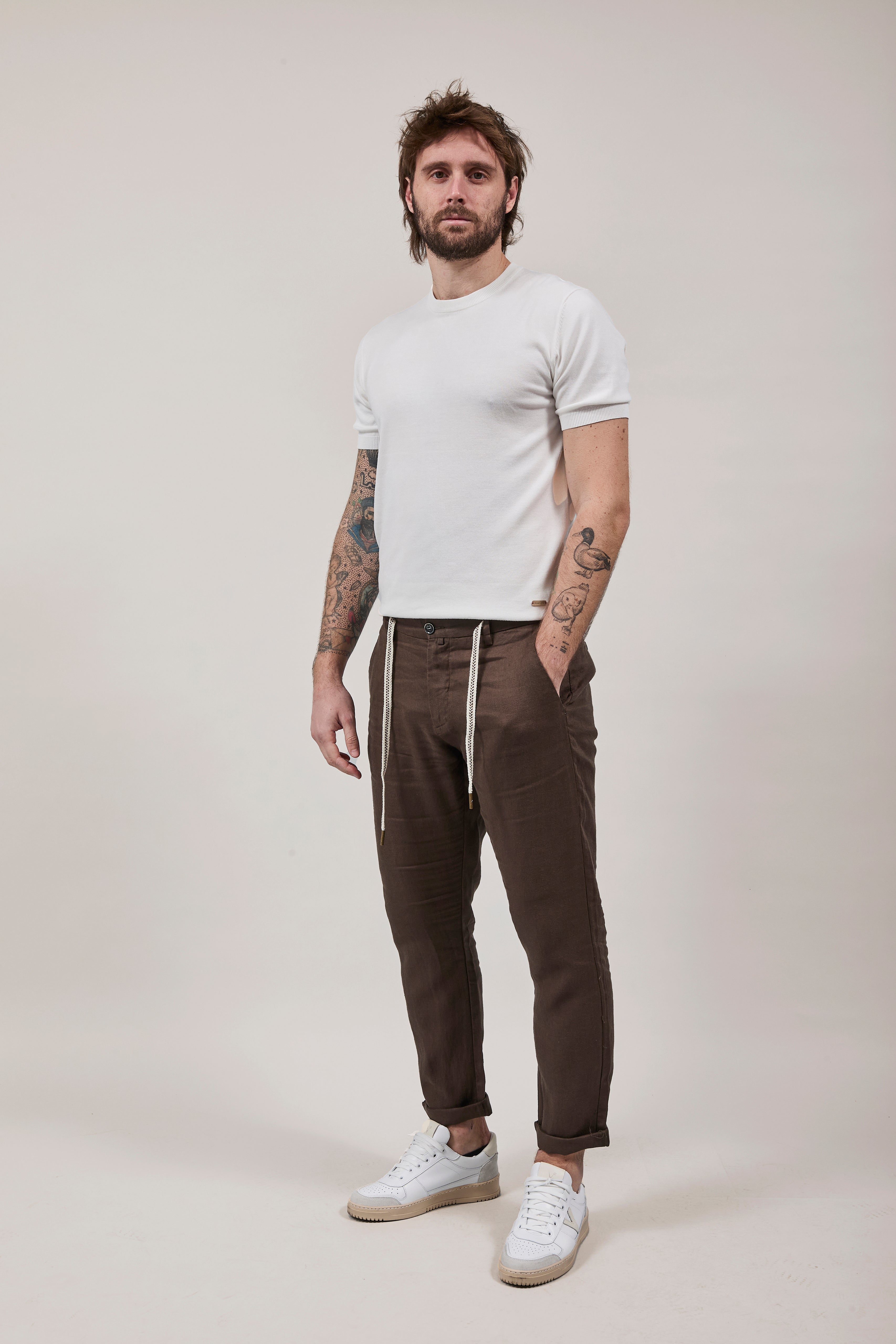 Pantalone Gianni Lupo Michigan Caffè