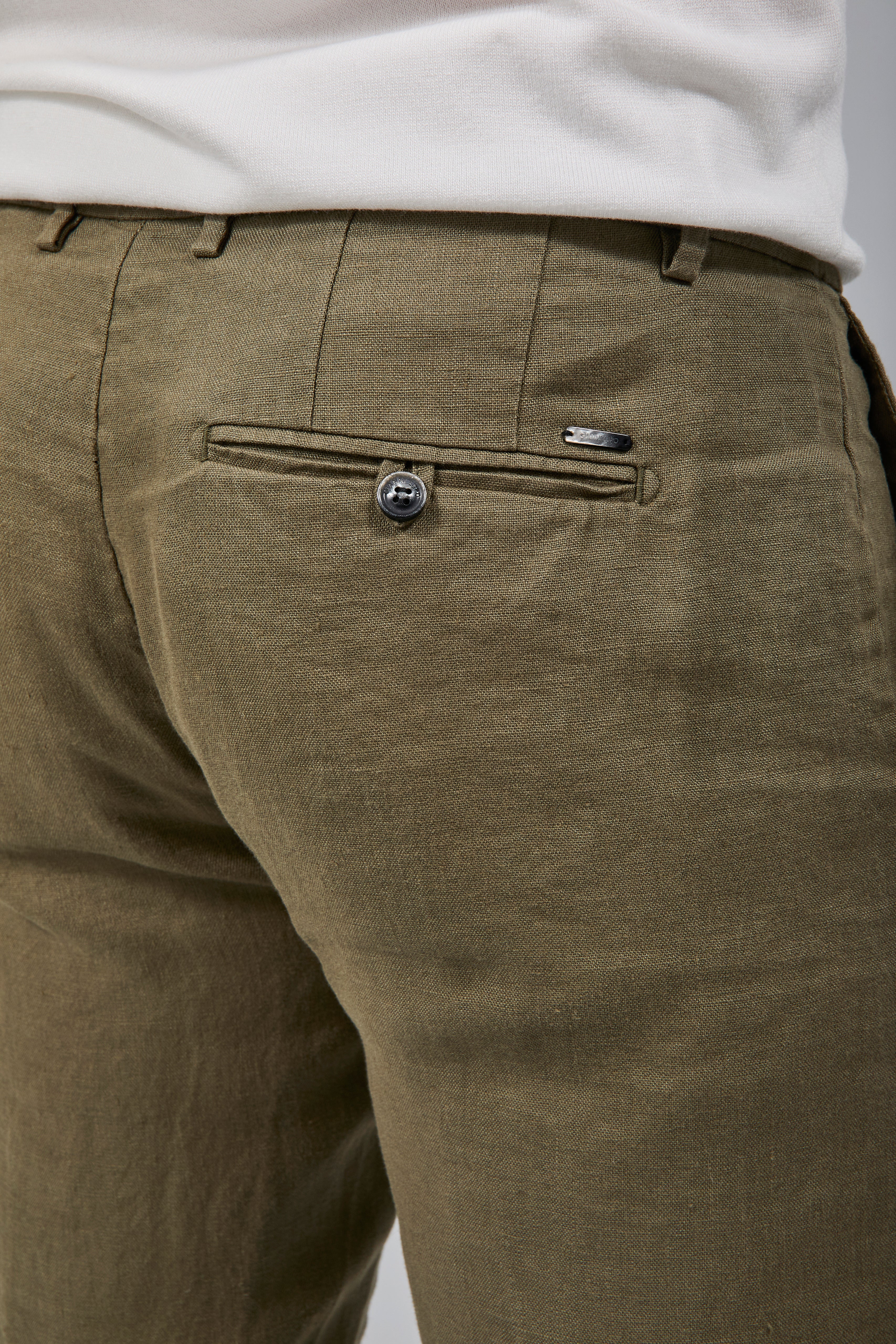 Pantalone Lino Gianni Lupo Michigan Militare
