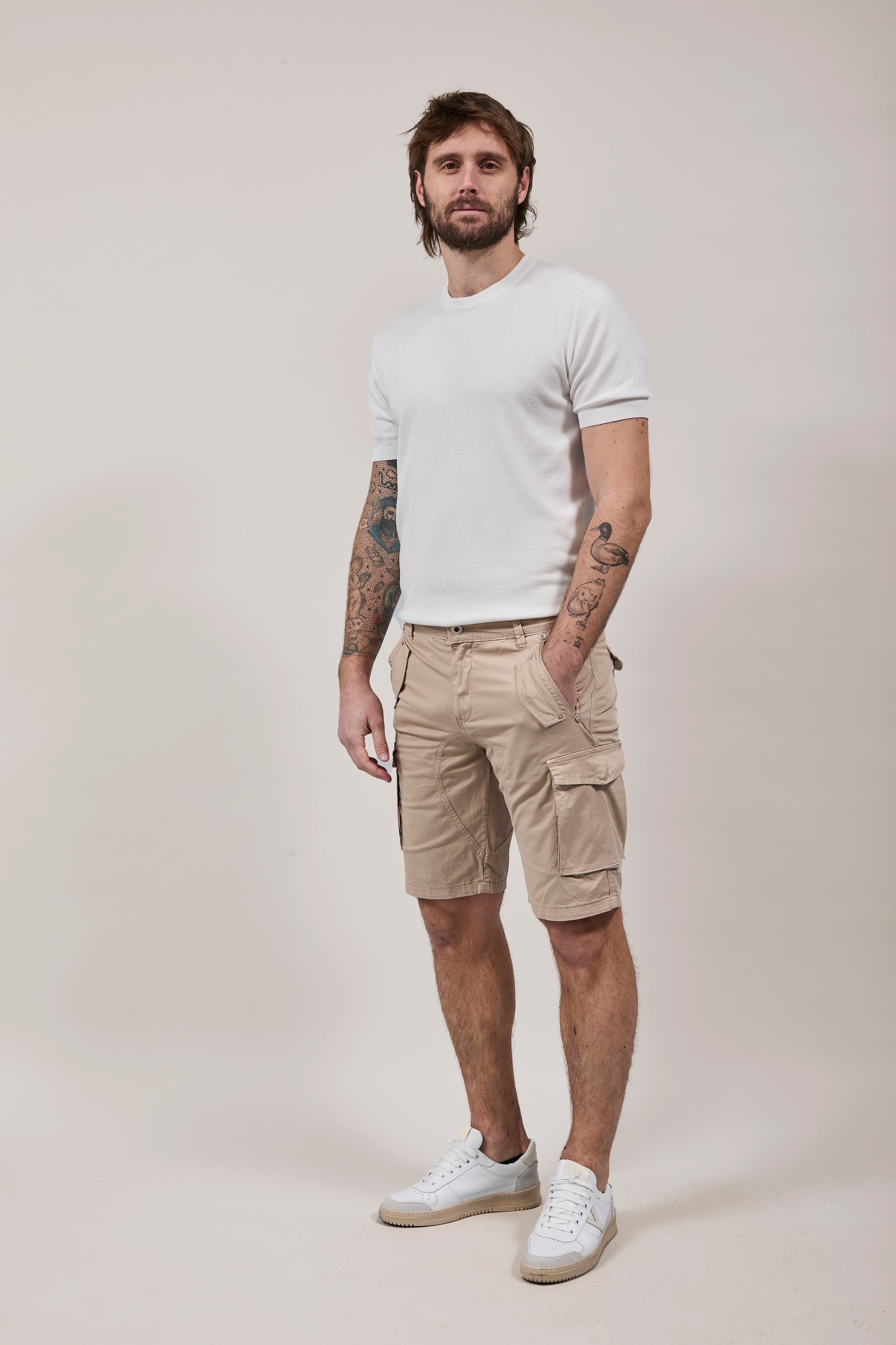 Bermuda Gianni Lupo Orlando Beige