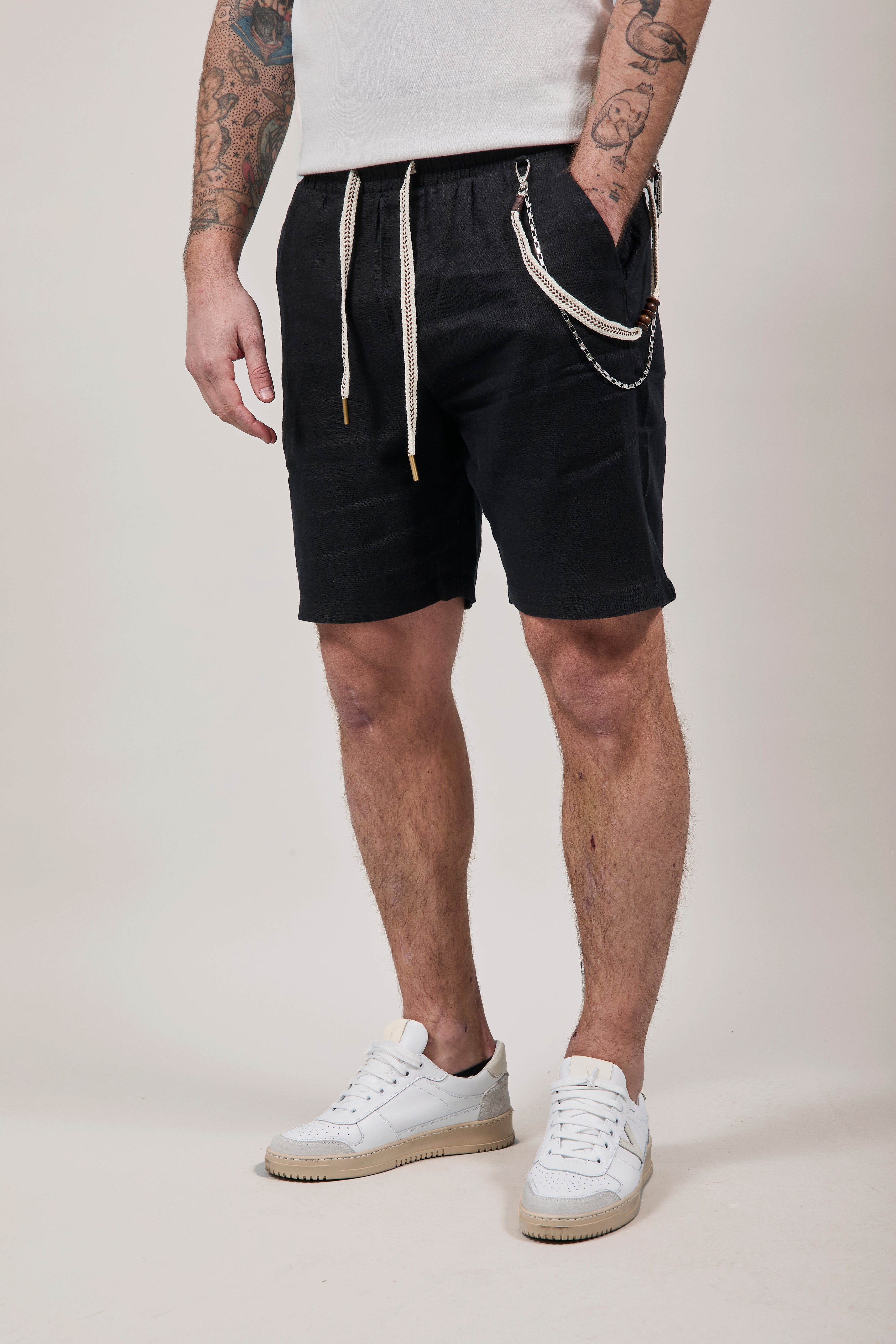 Bermuda Gianni Lupo Lino 3269 Nero