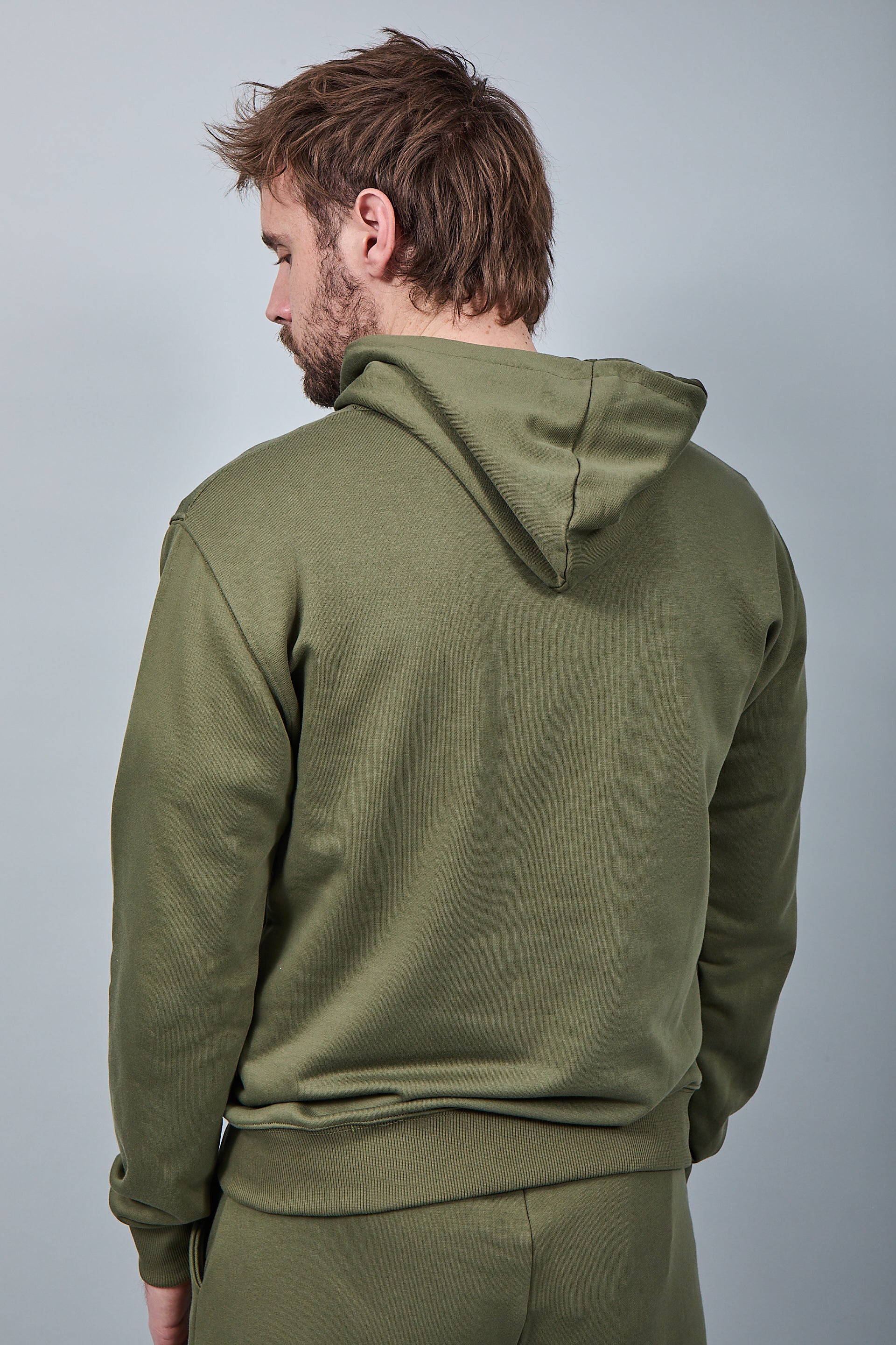 Felpa Berna Cappuccio Muschio 52