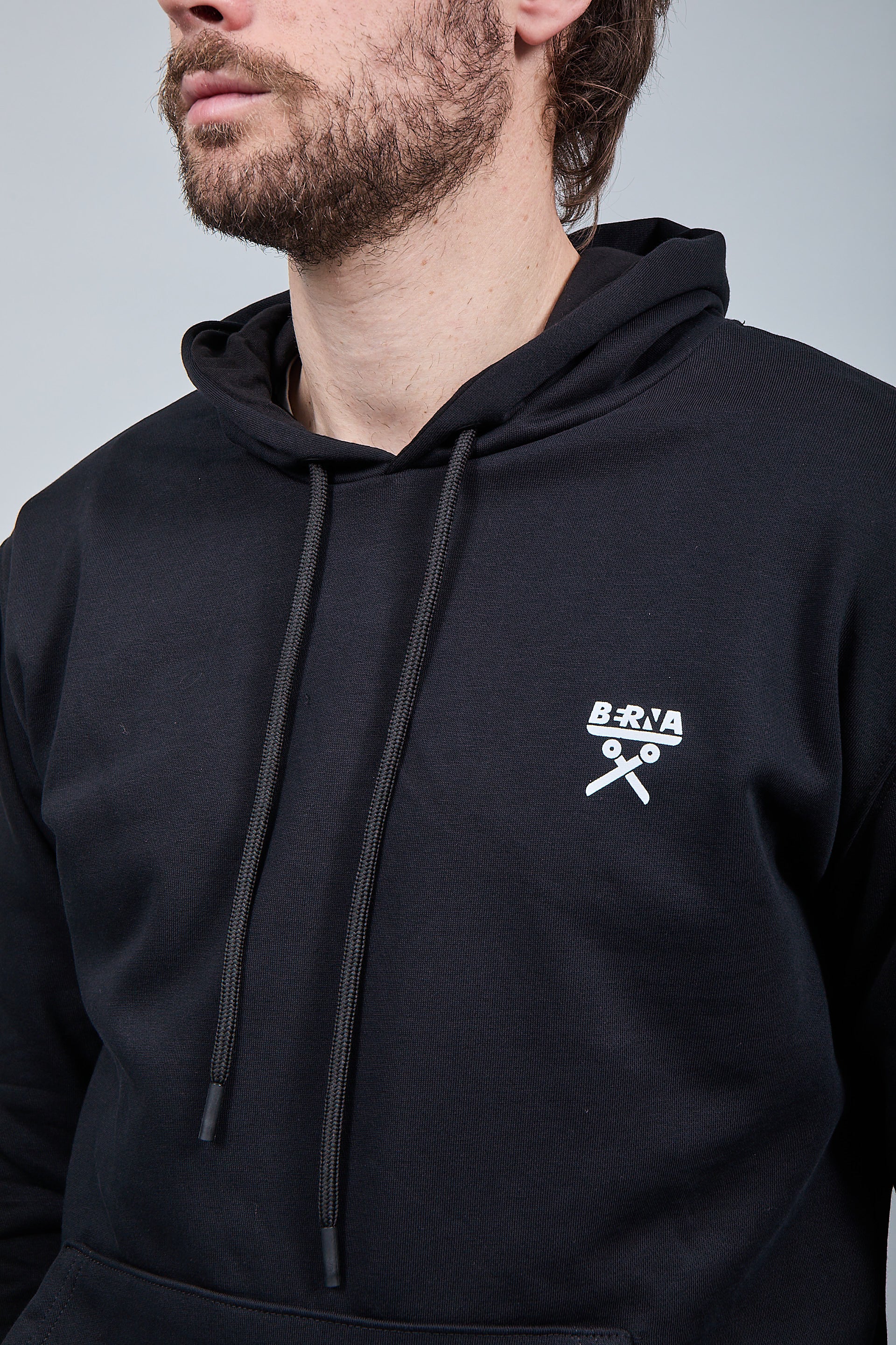 Felpa Berna Cappuccio Nera 52