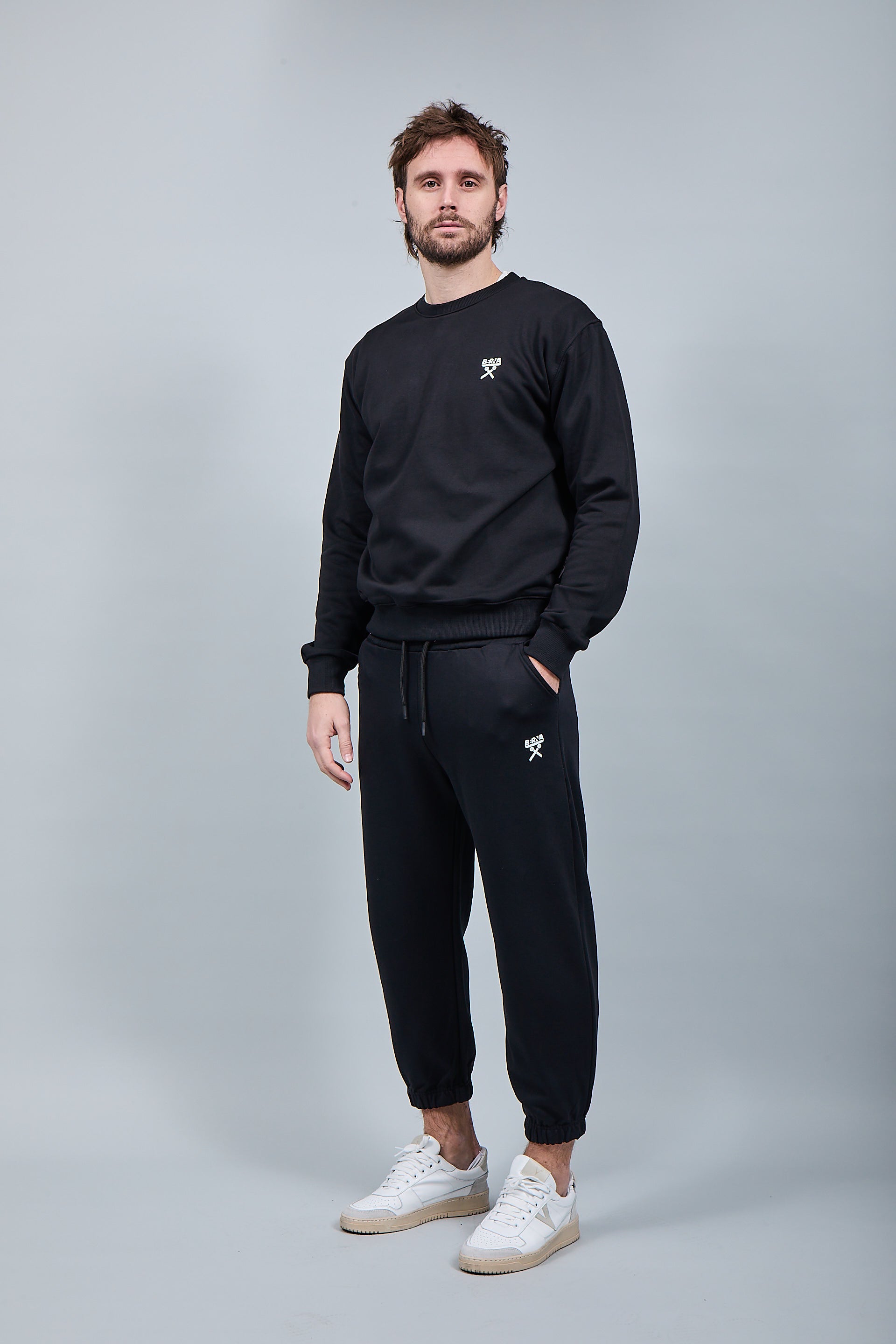 Felpa Berna Girocollo Nera 53