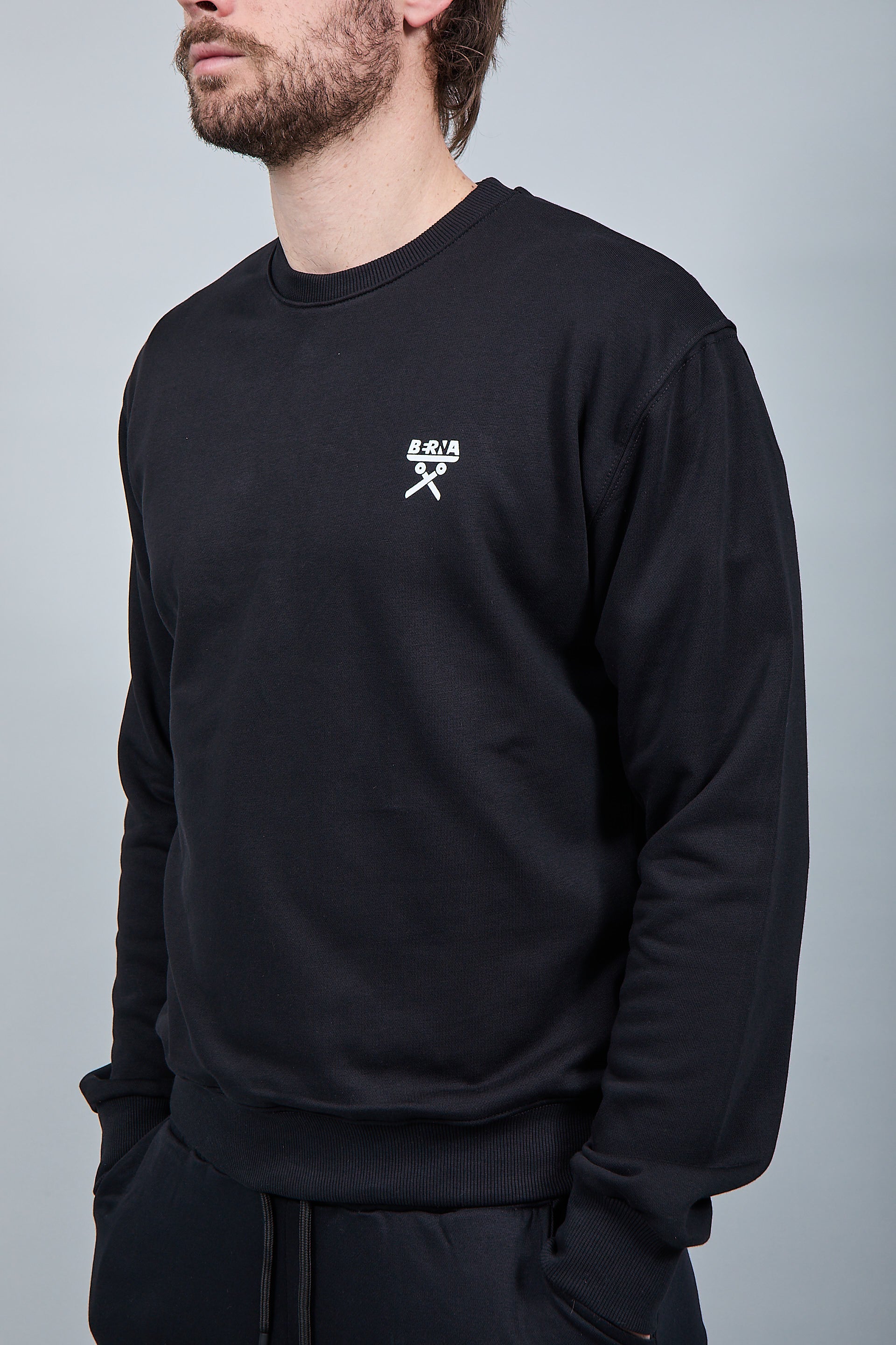 Felpa Berna Girocollo Nera 53