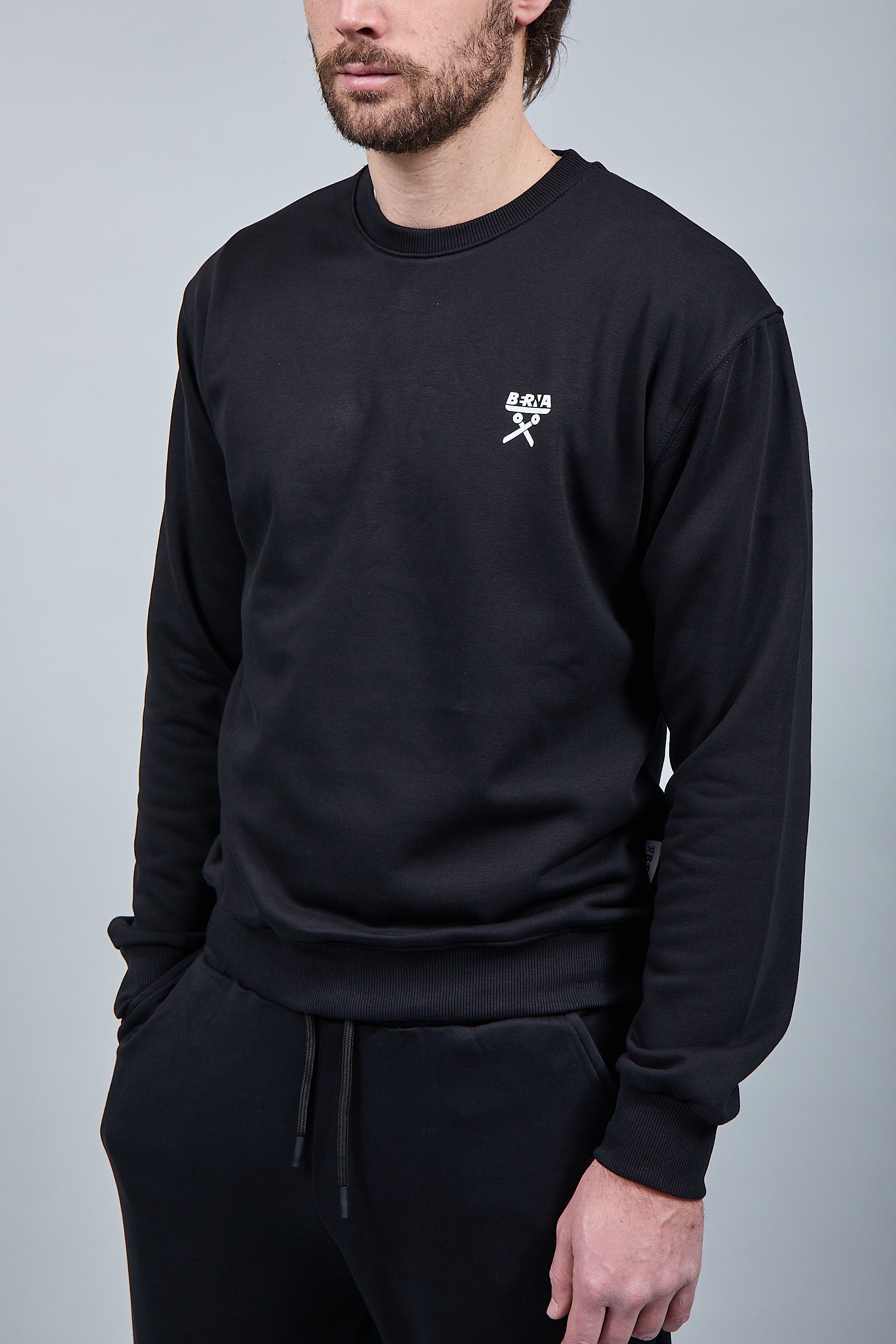 Felpa Berna Girocollo Nera 53