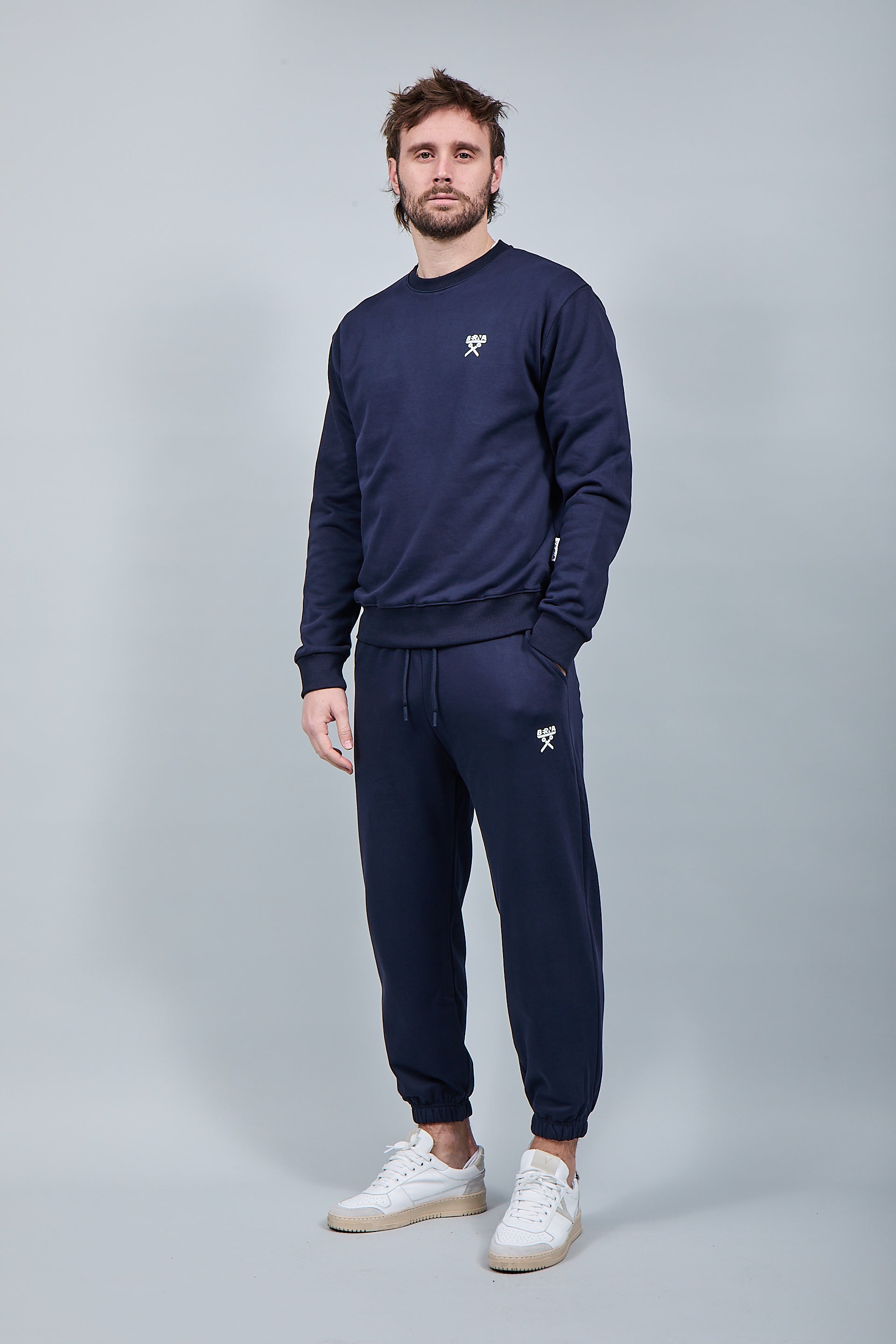 Felpa Berna Girocollo Blu 53