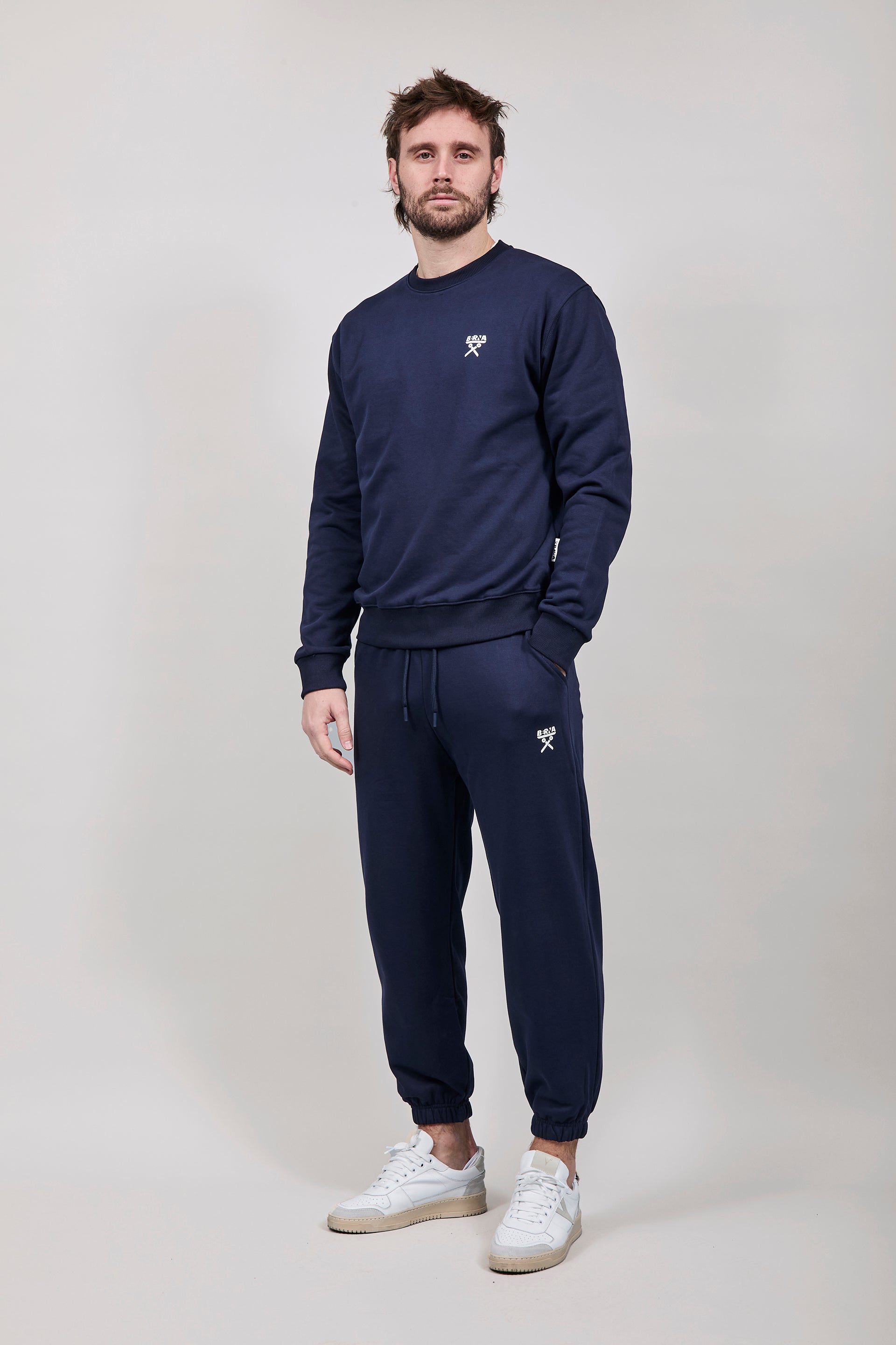 Felpa Berna Girocollo Blu 53