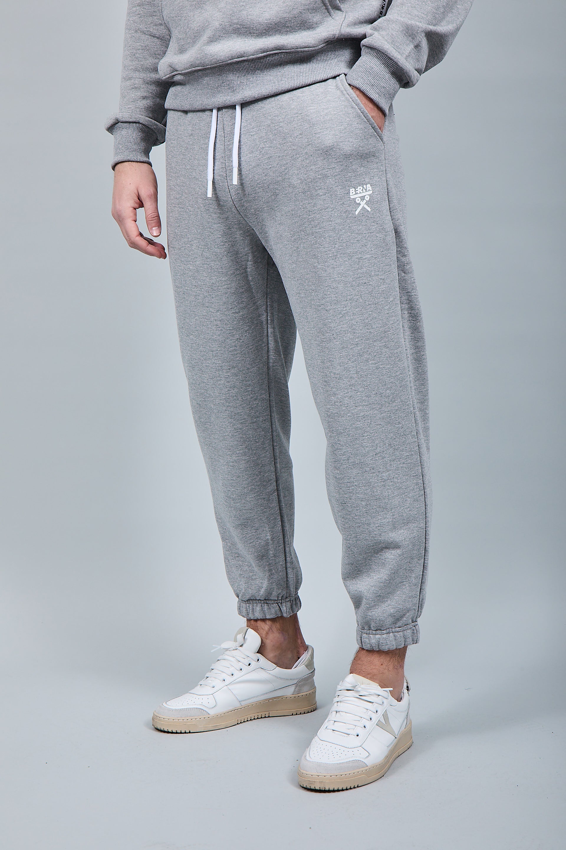 Pantalone Felpa Berna Grigio Melange 58