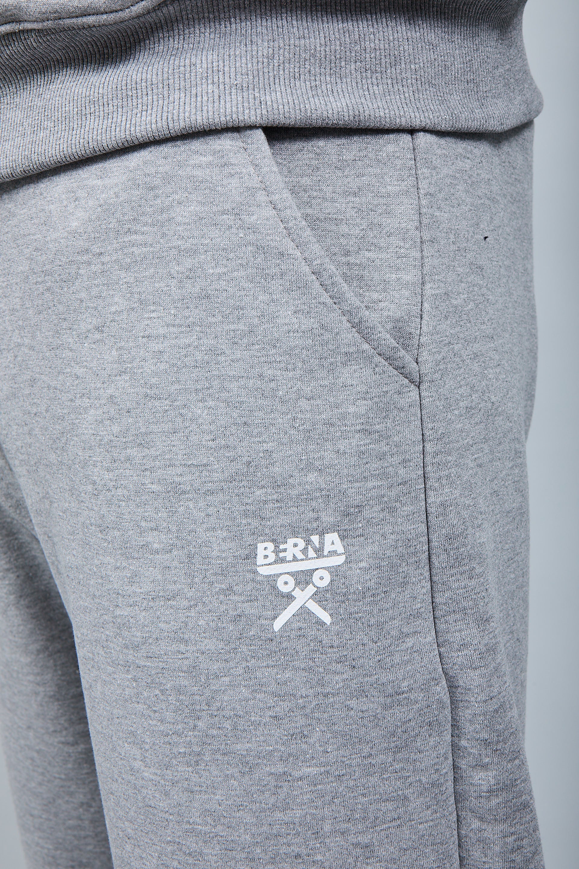 Pantalone Felpa Berna Grigio Melange 58