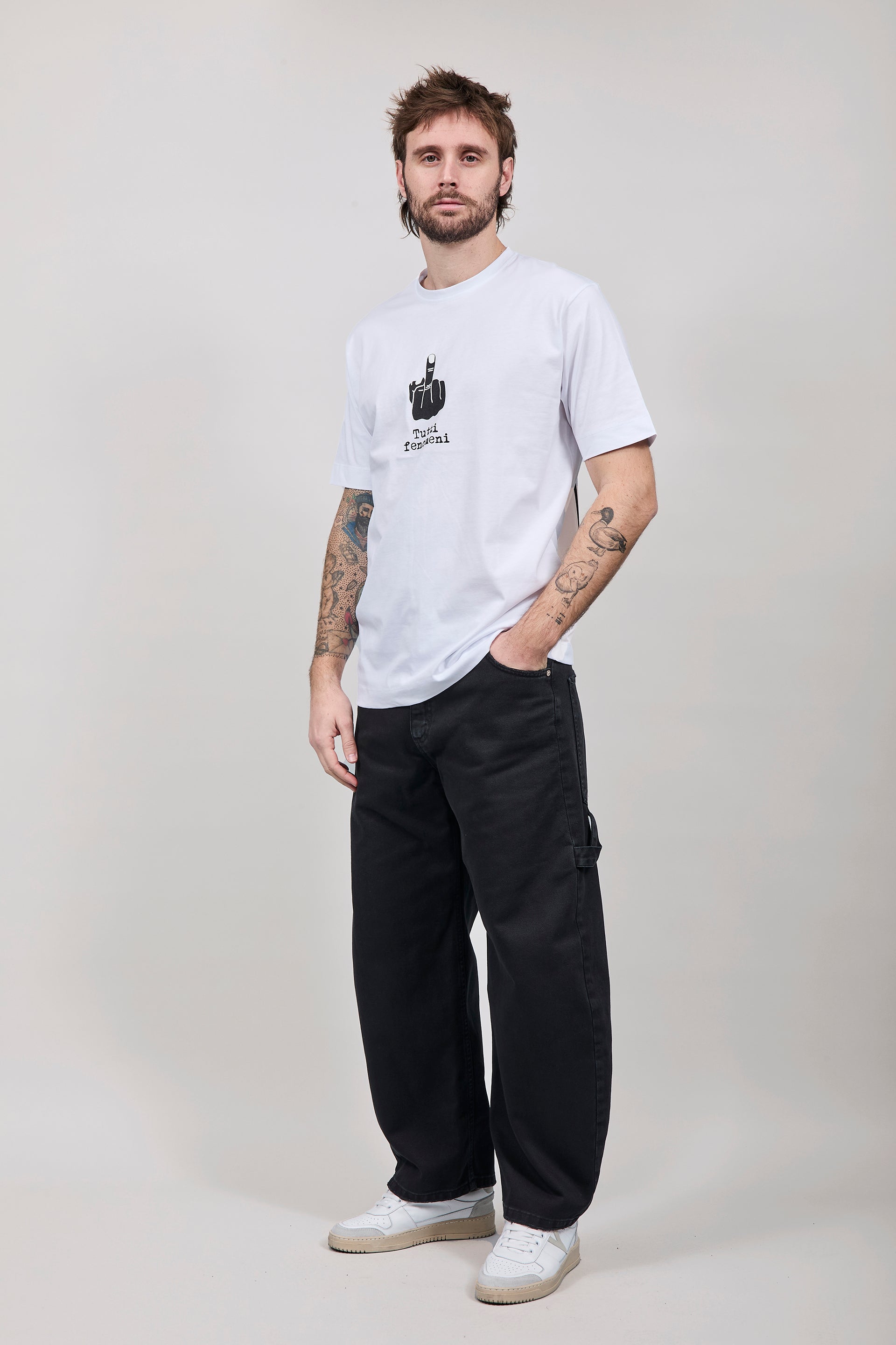 T-shirt Berna Dito Medio Bianca