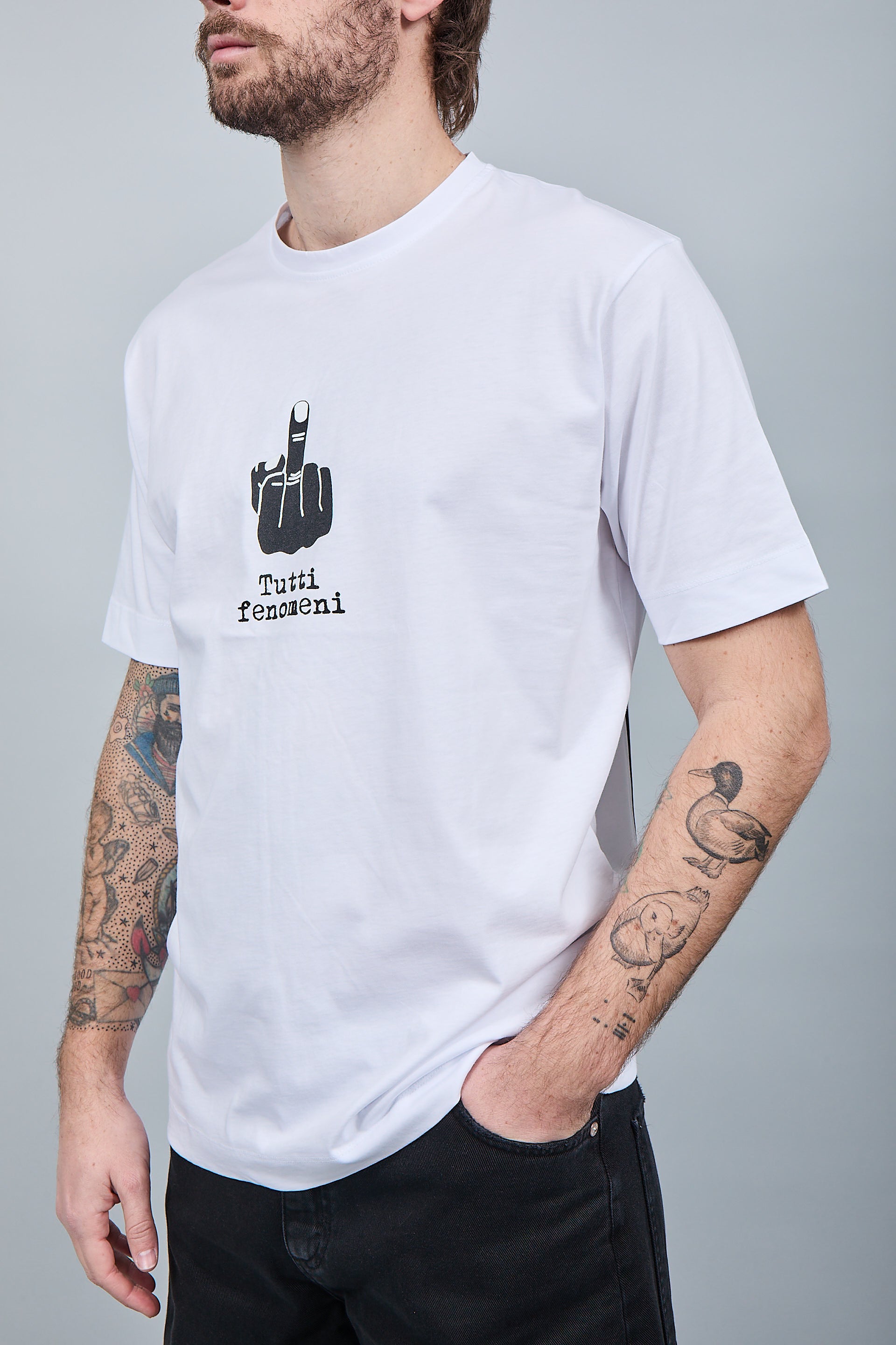 T-shirt Berna Dito Medio Bianca