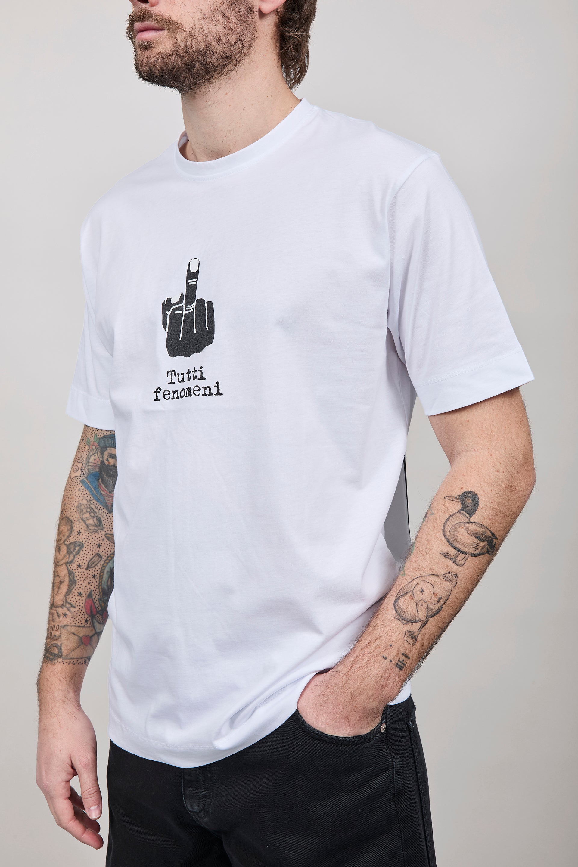 T-shirt Berna Dito Medio Bianca