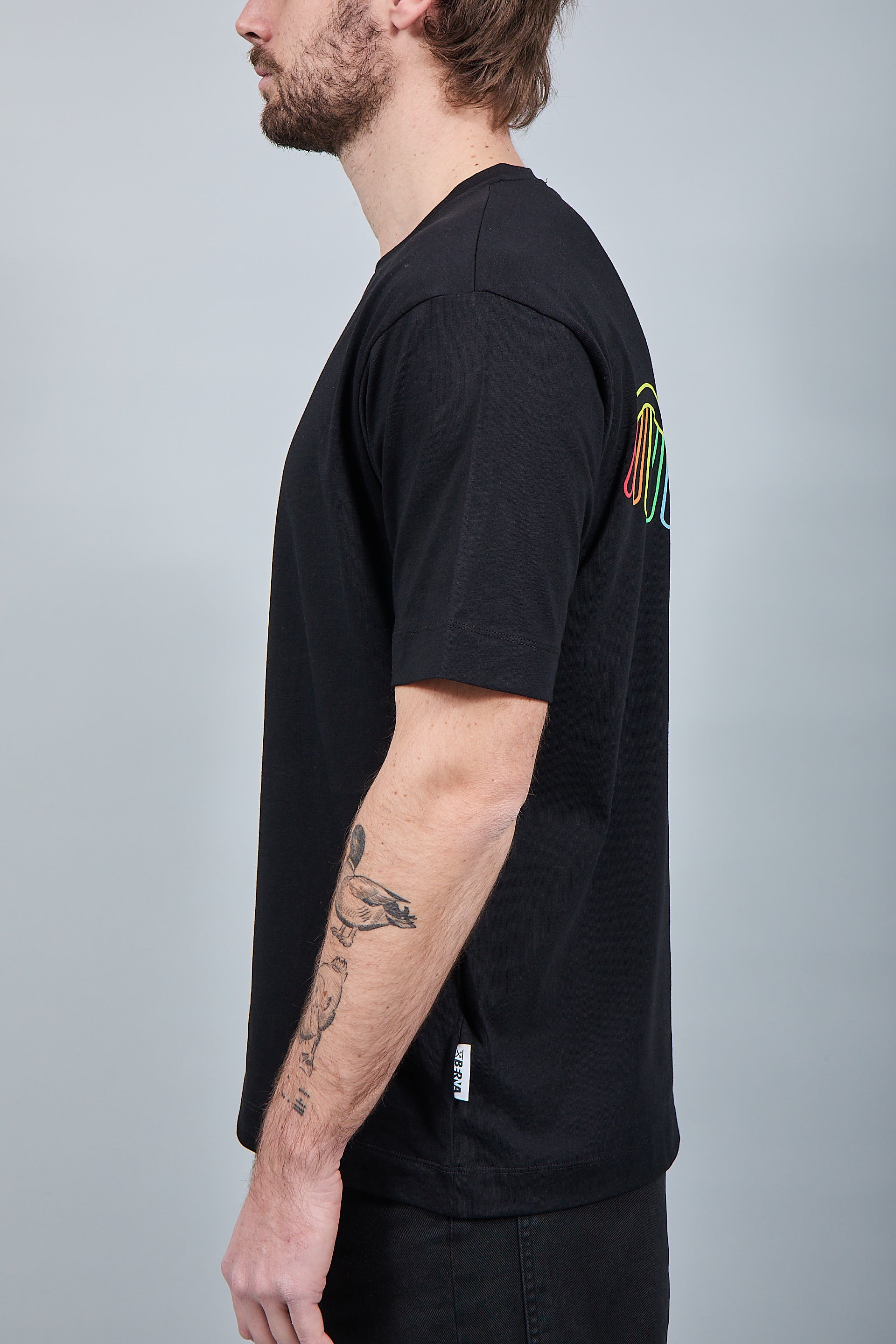 T-shirt Berna Aquila Azteca Nera