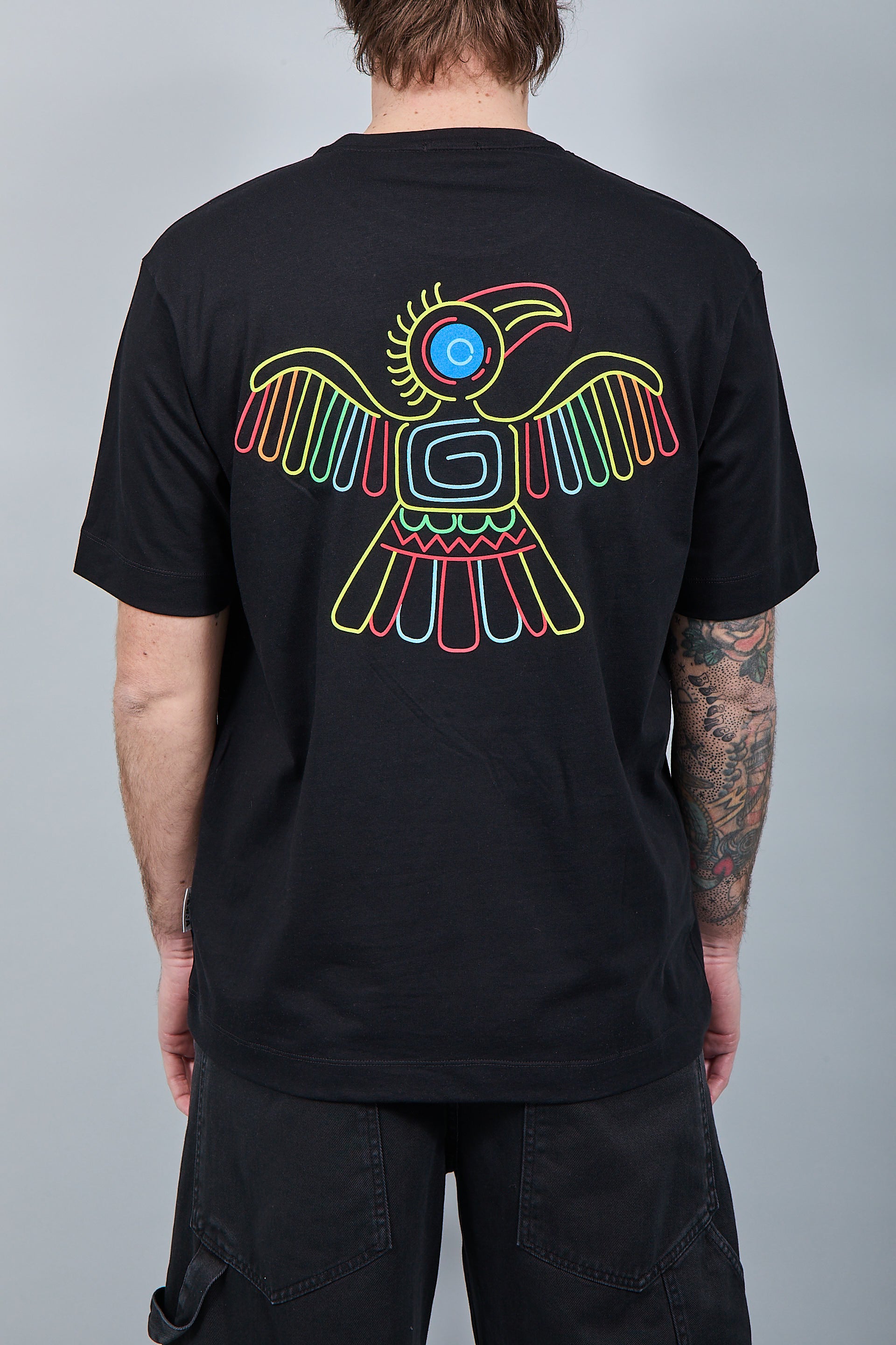 T-shirt Berna Aquila Azteca Nera