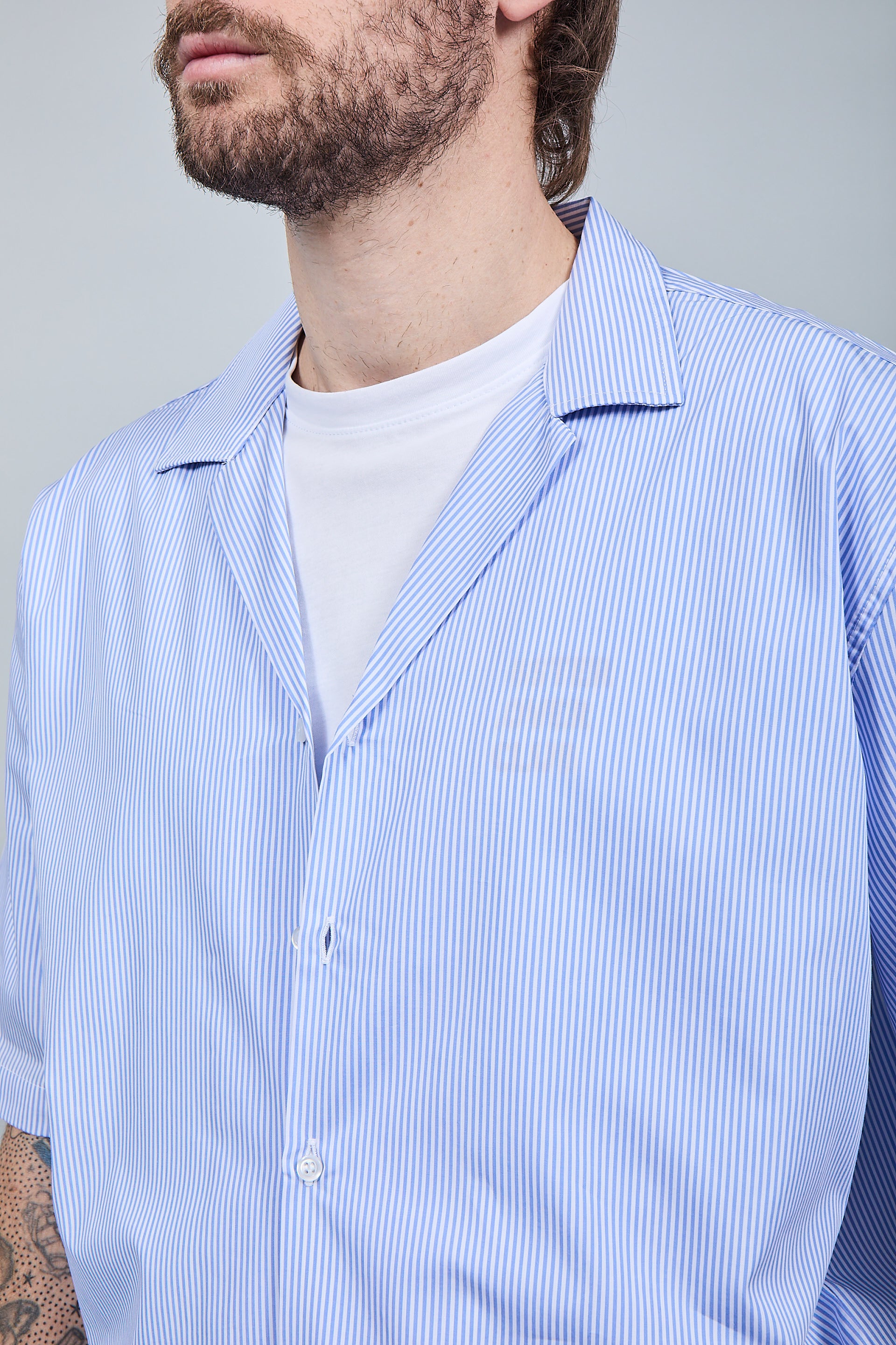 Camicia Over-D Boxy Fit Celeste C62