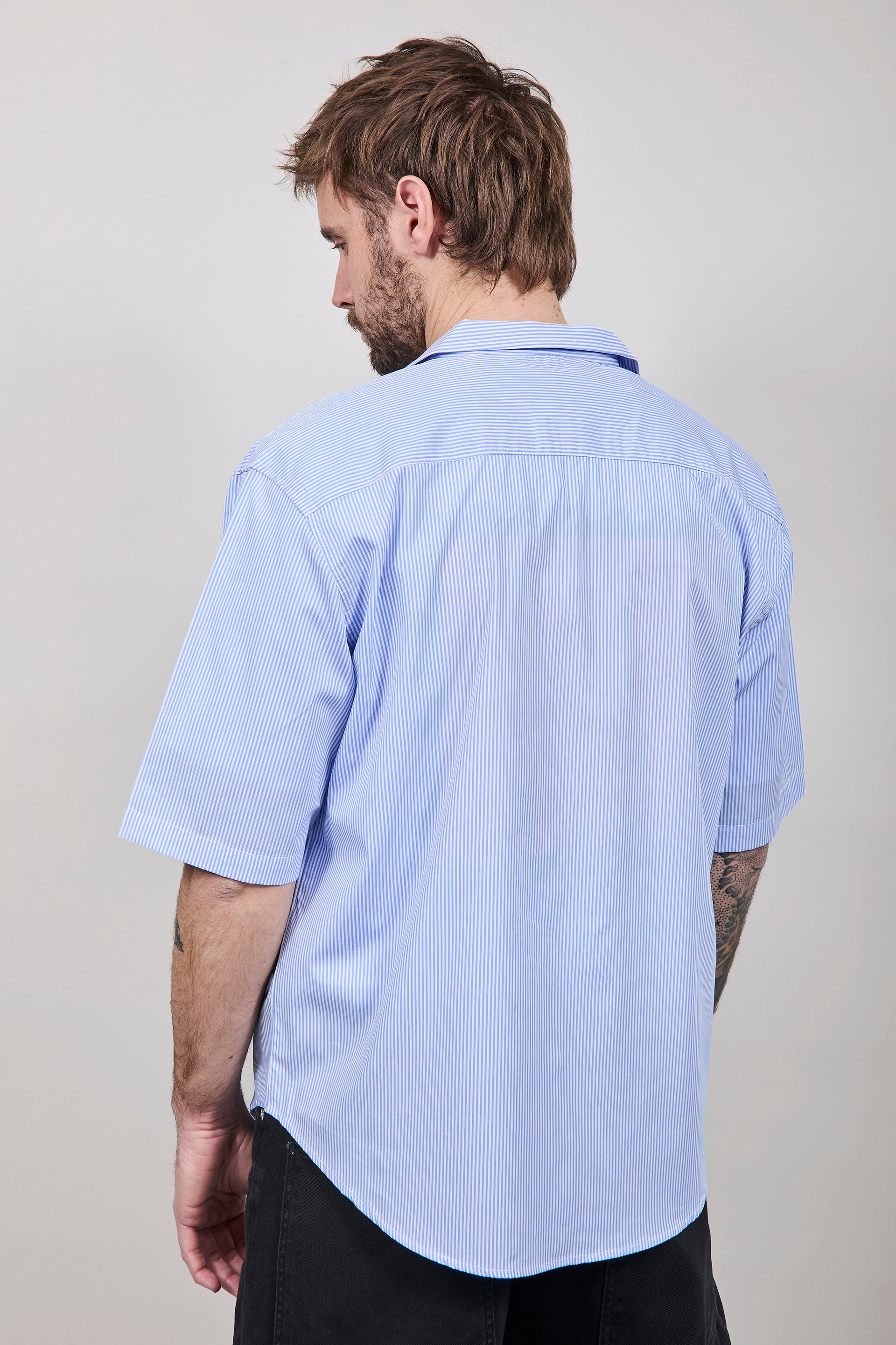 Camicia Over-D Boxy Fit Celeste C62