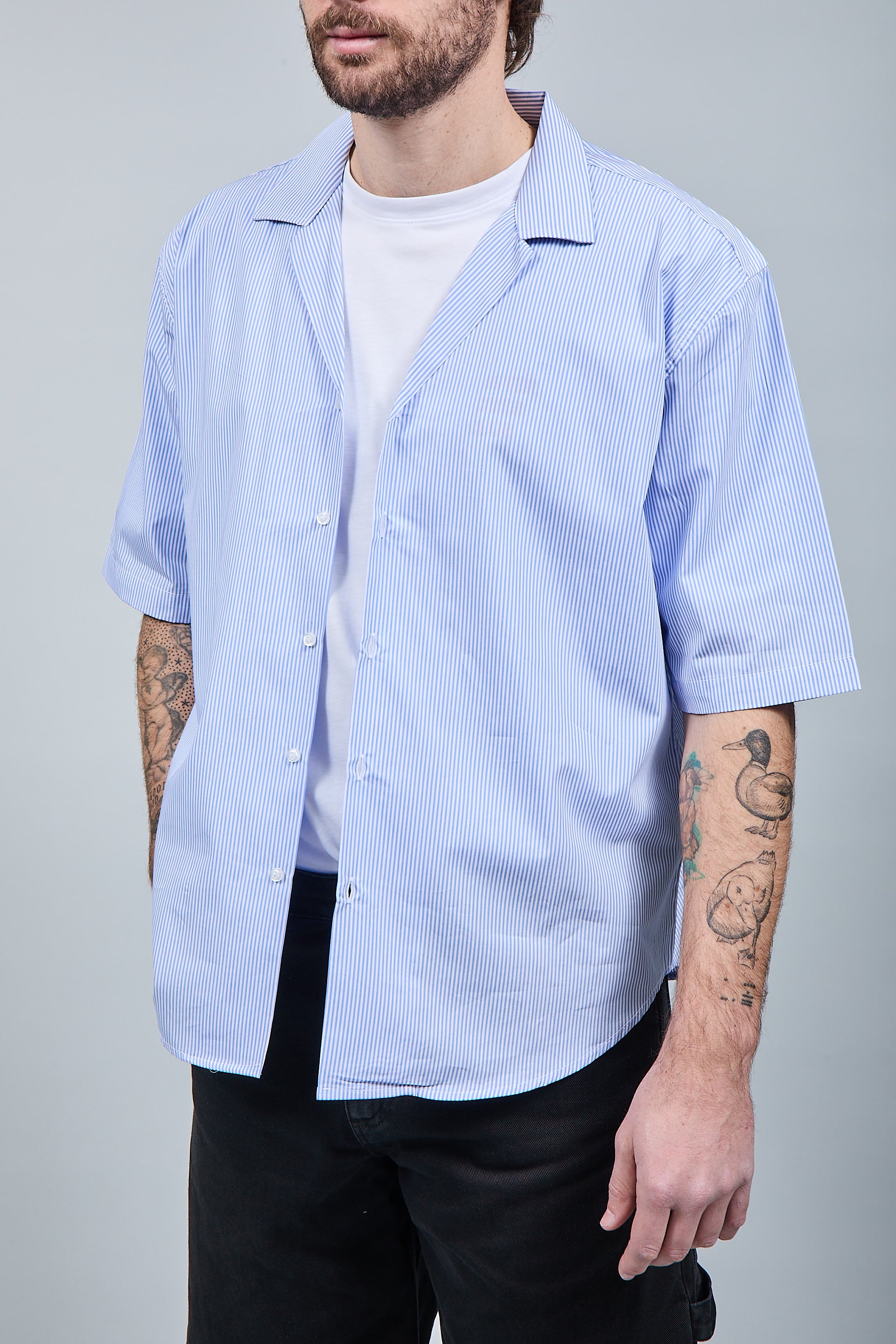 Camicia Over-D Boxy Fit Celeste C62