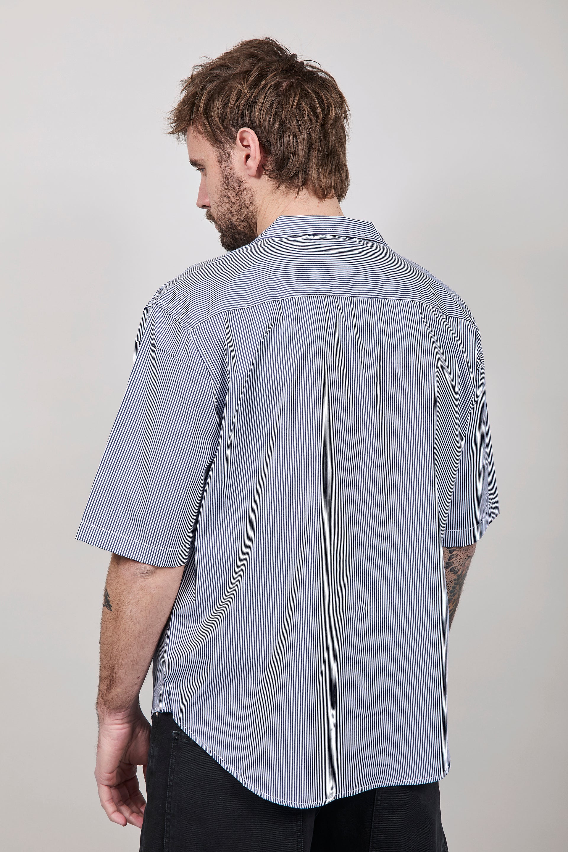 Camicia Over-D Boxy Fit Blu C62