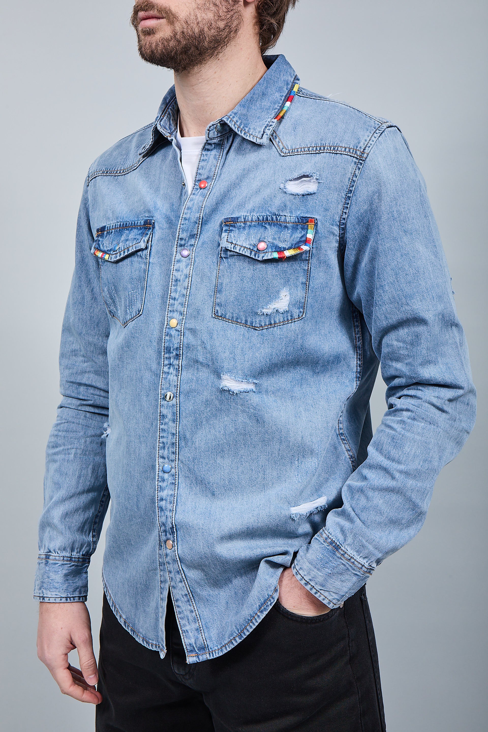 Camicia Jeans Gianni Lupo 6520