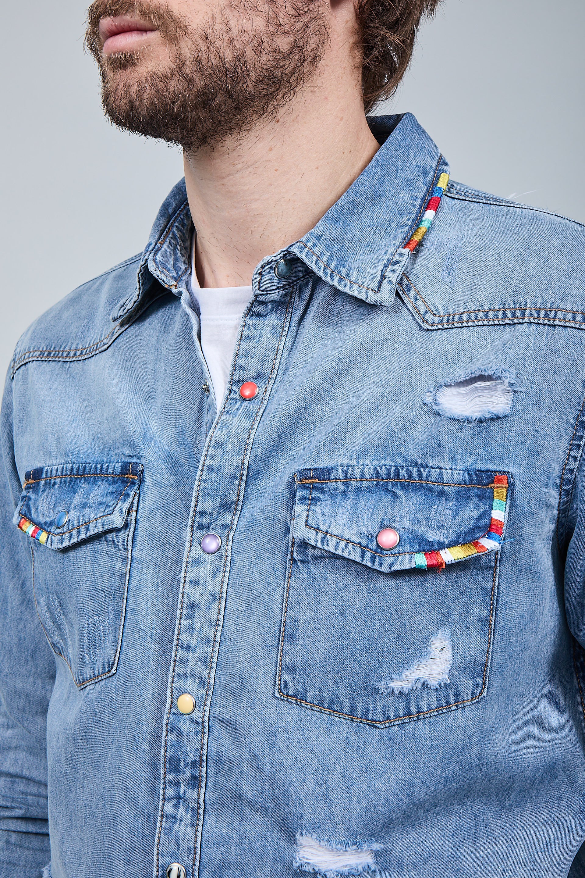 Camicia Jeans Gianni Lupo 6520