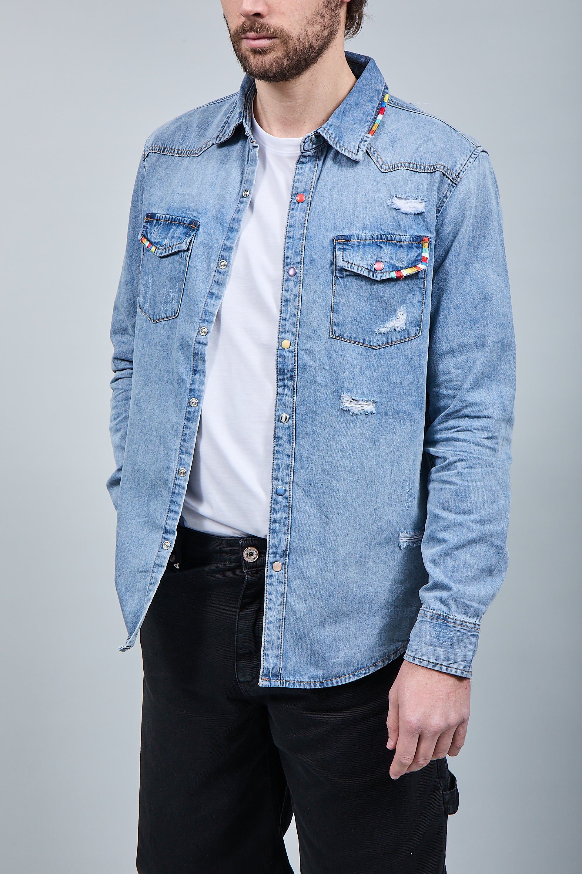 Camicia Jeans Gianni Lupo 6520