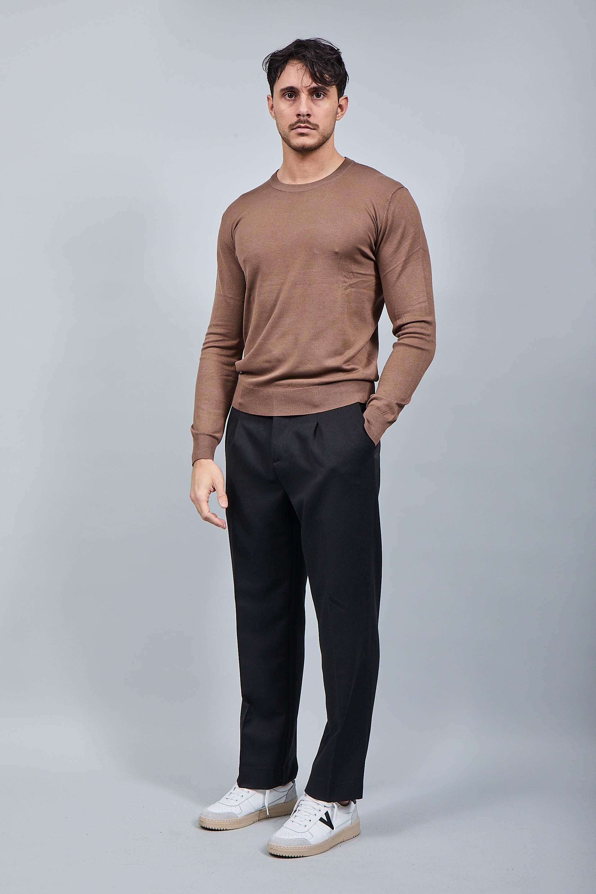 Maglioncino Gianni Lupo 512 Tabacco