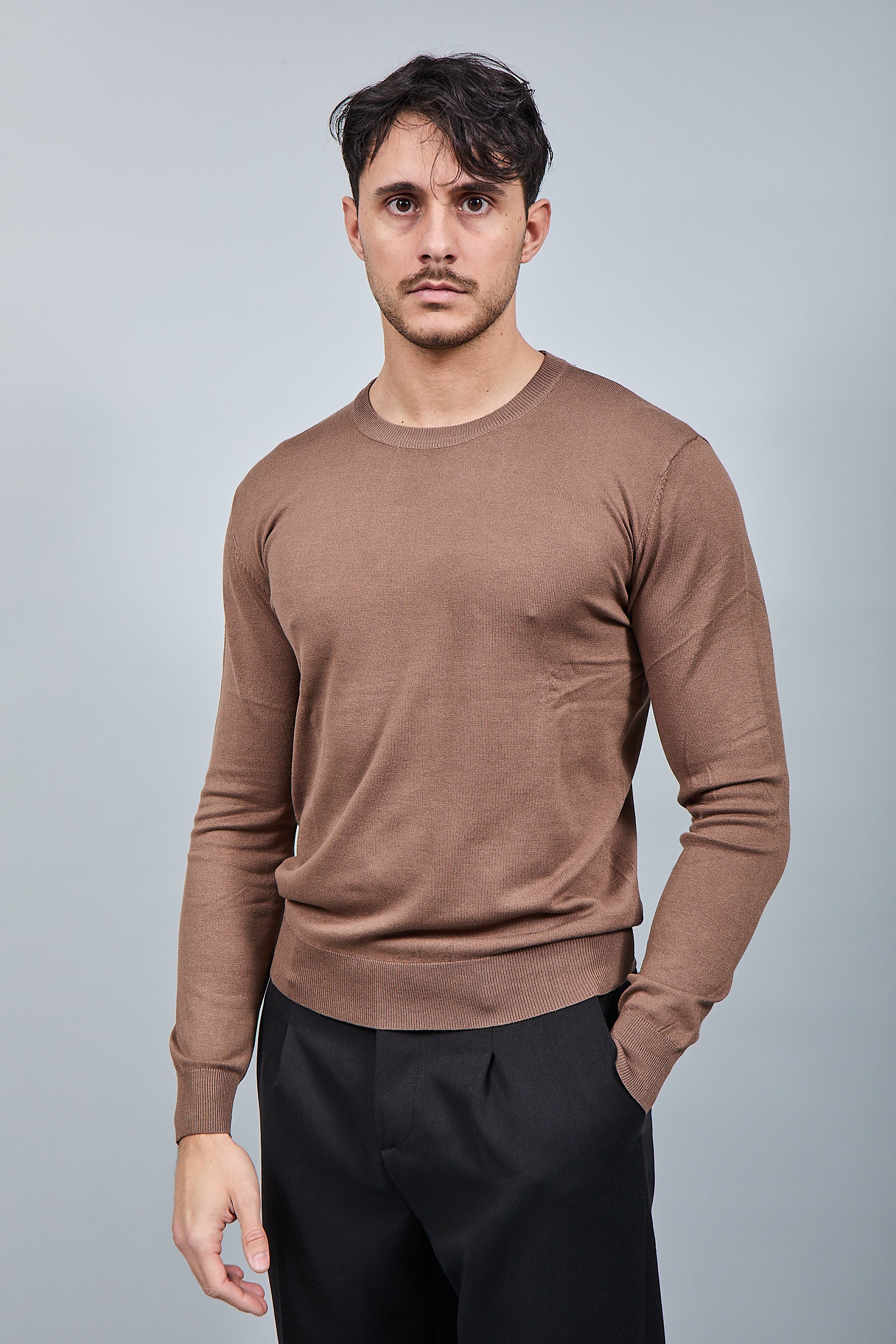 Maglioncino Gianni Lupo 512 Tabacco