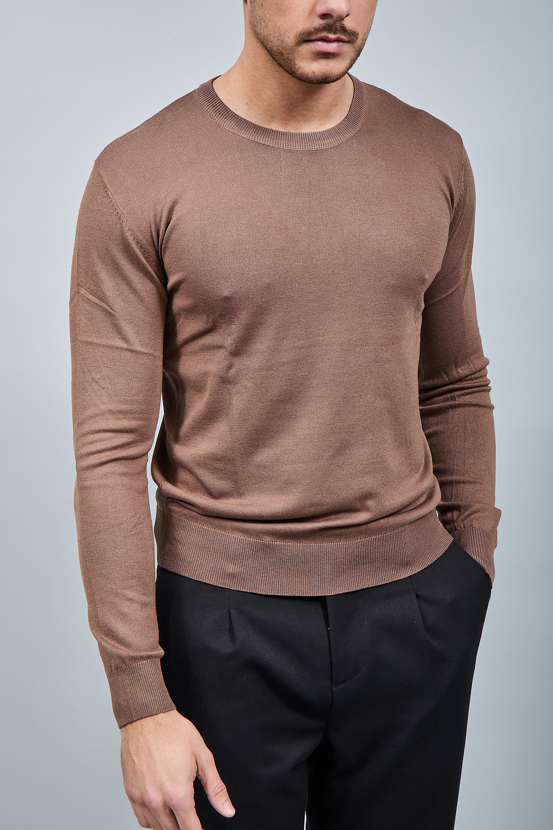 Maglioncino Gianni Lupo 512 Tabacco