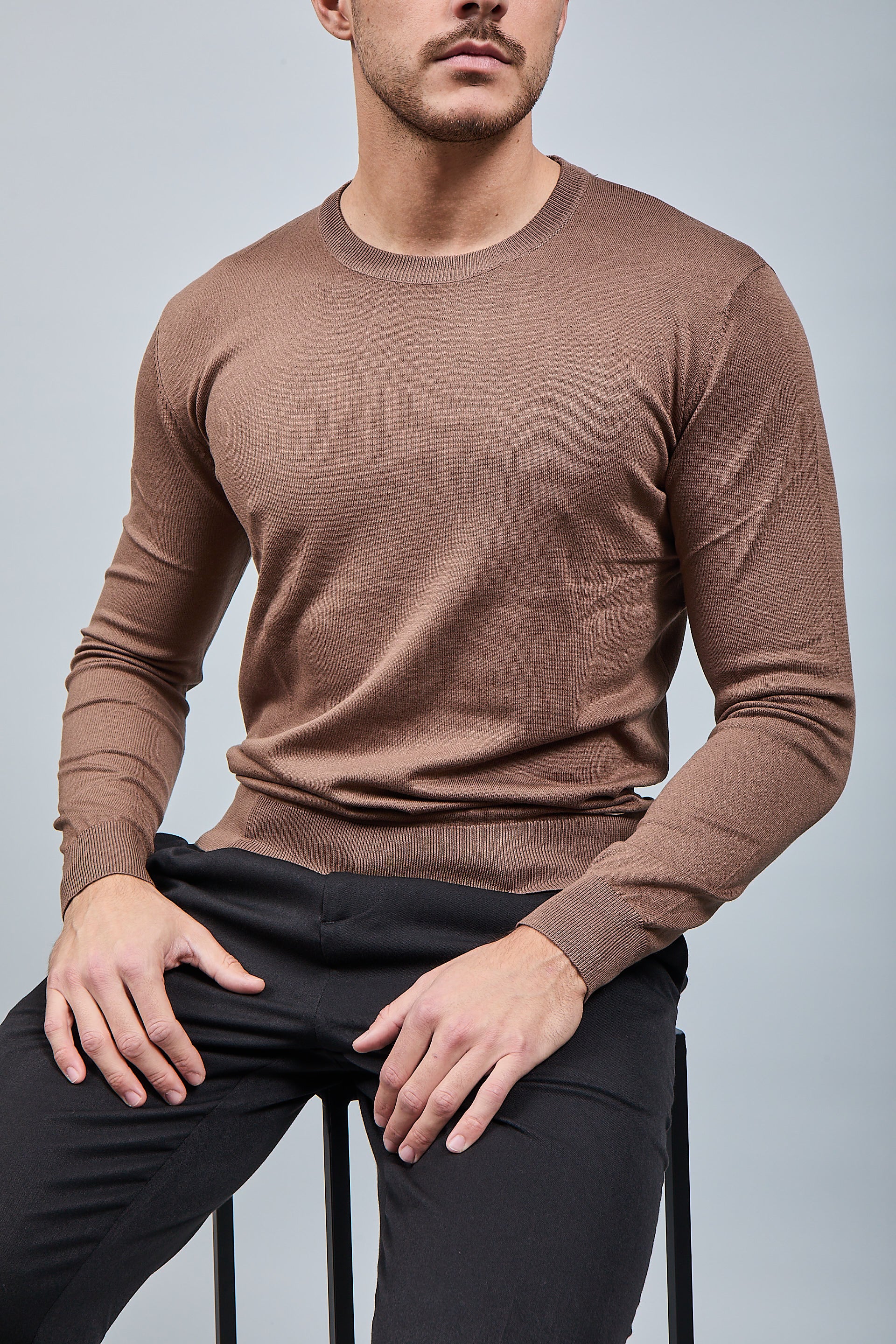 Maglioncino Gianni Lupo 512 Tabacco