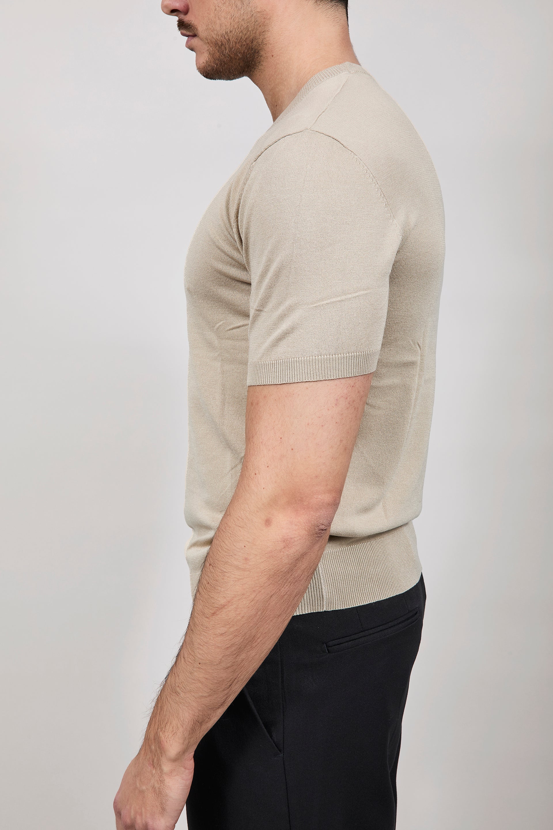 T-shirt maglia Gianni Lupo 510 Beige