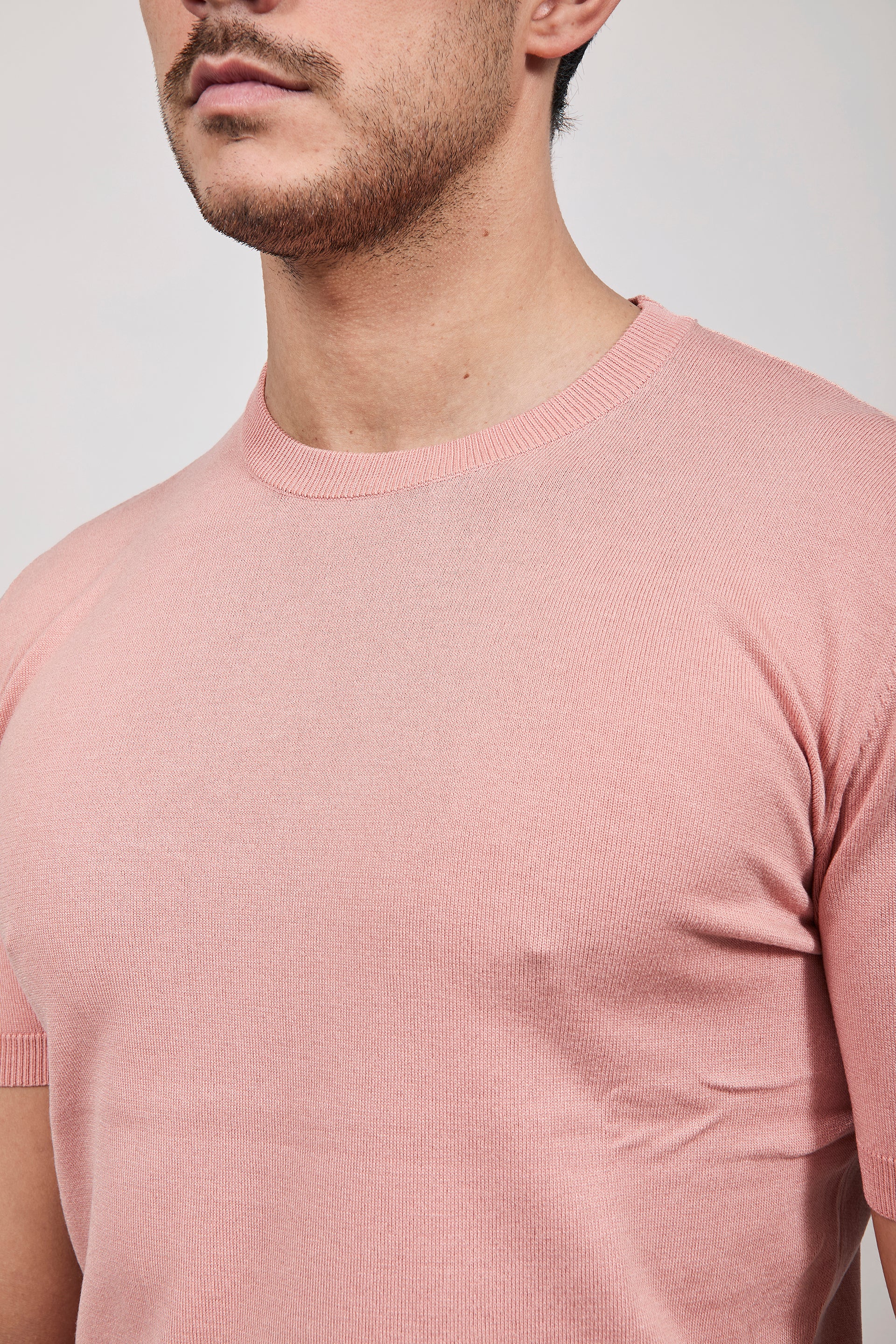 T-shirt maglia Gianni Lupo 510 Salmone