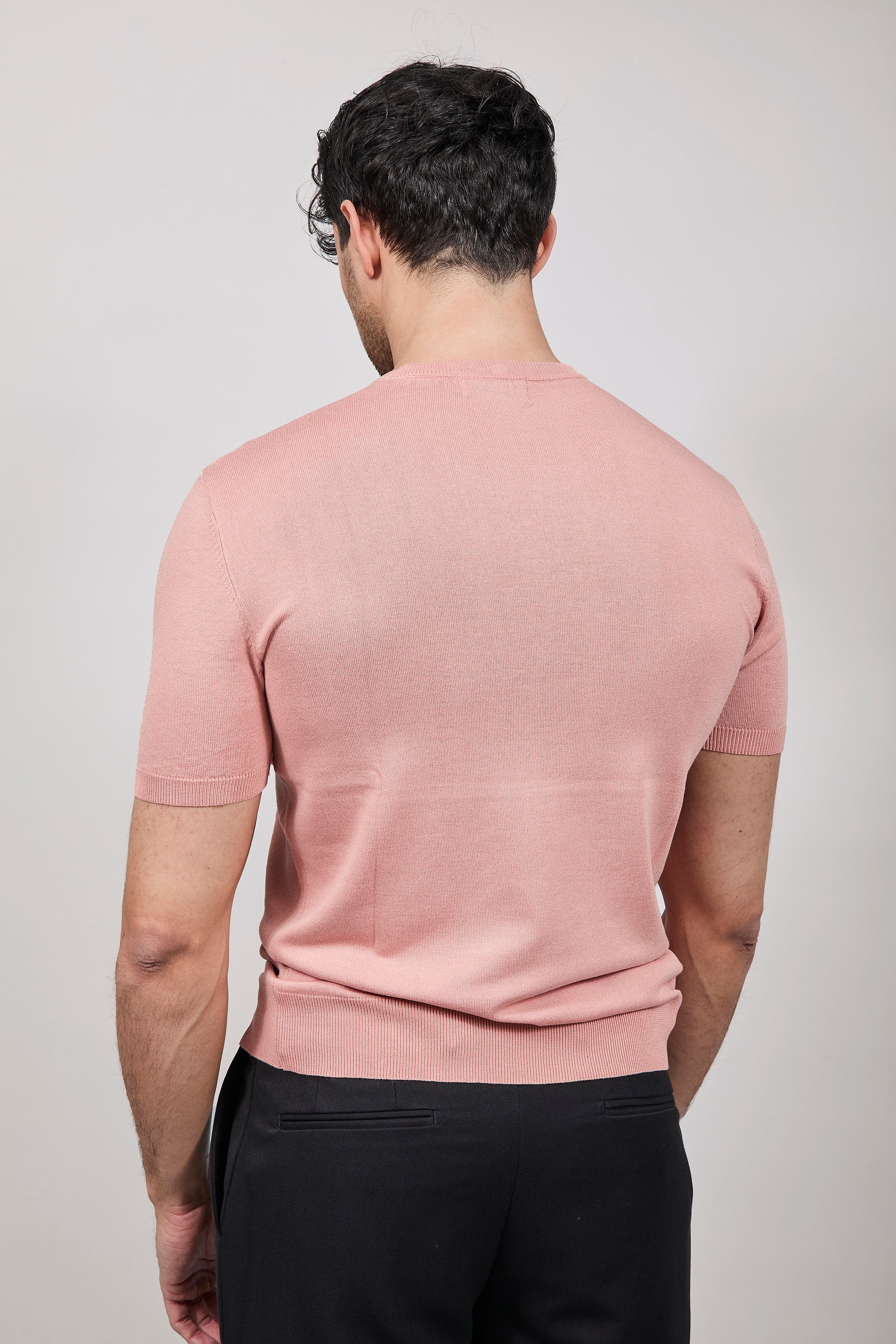 T-shirt maglia Gianni Lupo 510 Salmone
