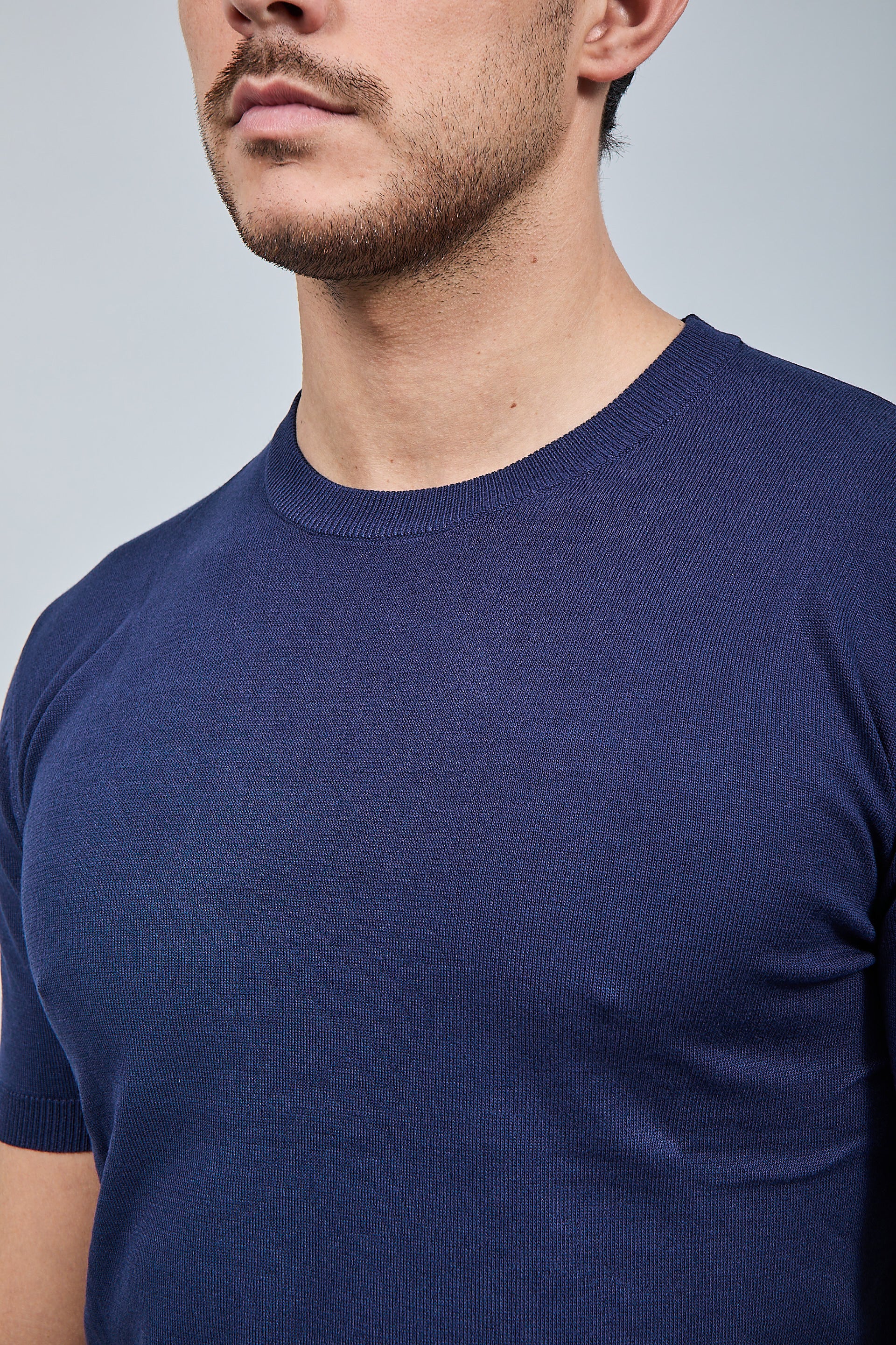 T-shirt maglia Gianni Lupo 510 Blu
