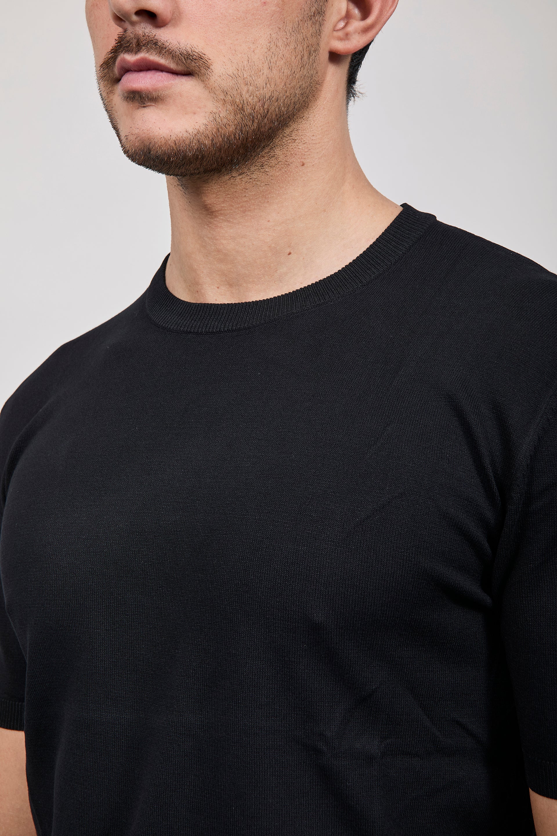T-shirt maglia Gianni Lupo 510 Nero