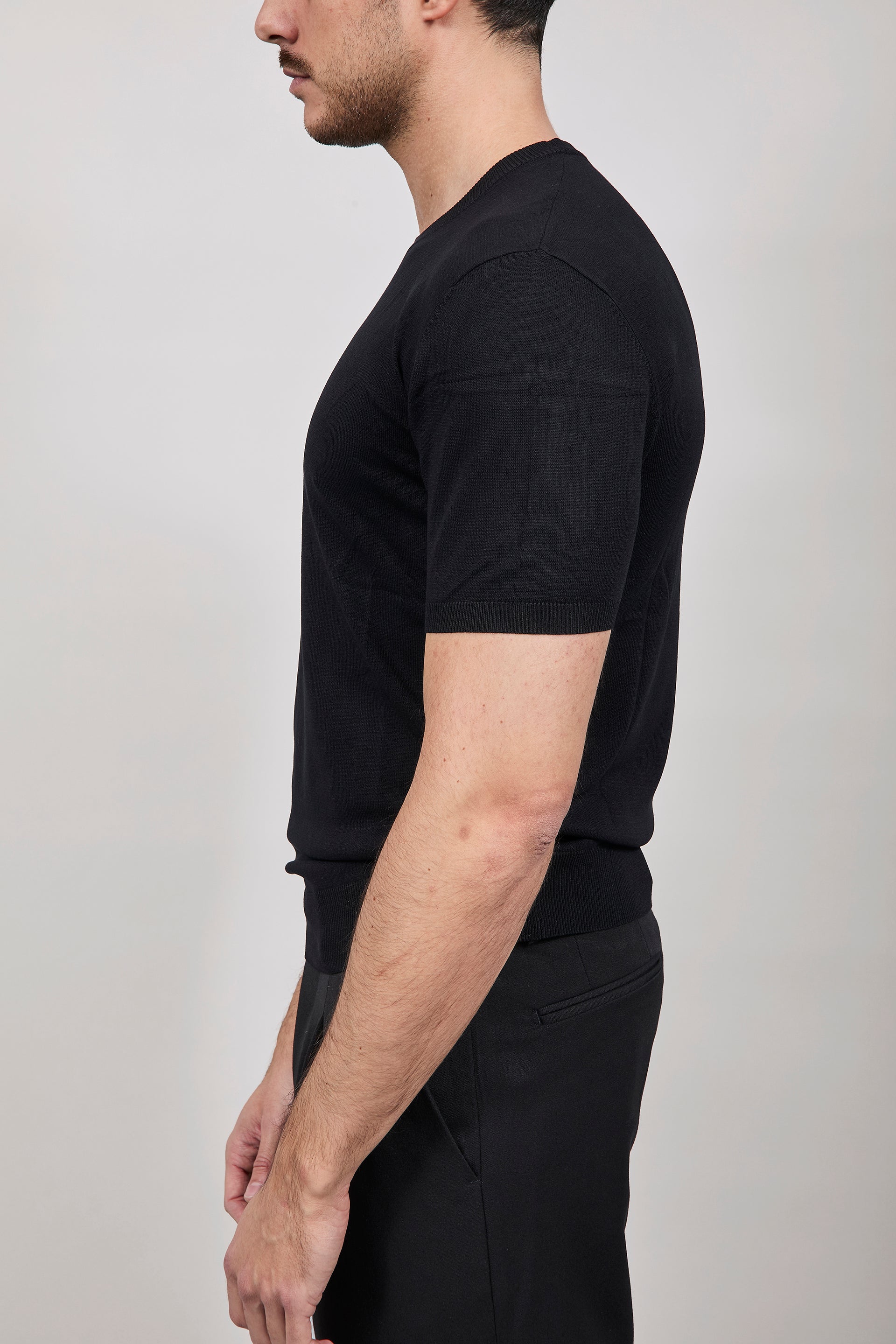 T-shirt maglia Gianni Lupo 510 Nero