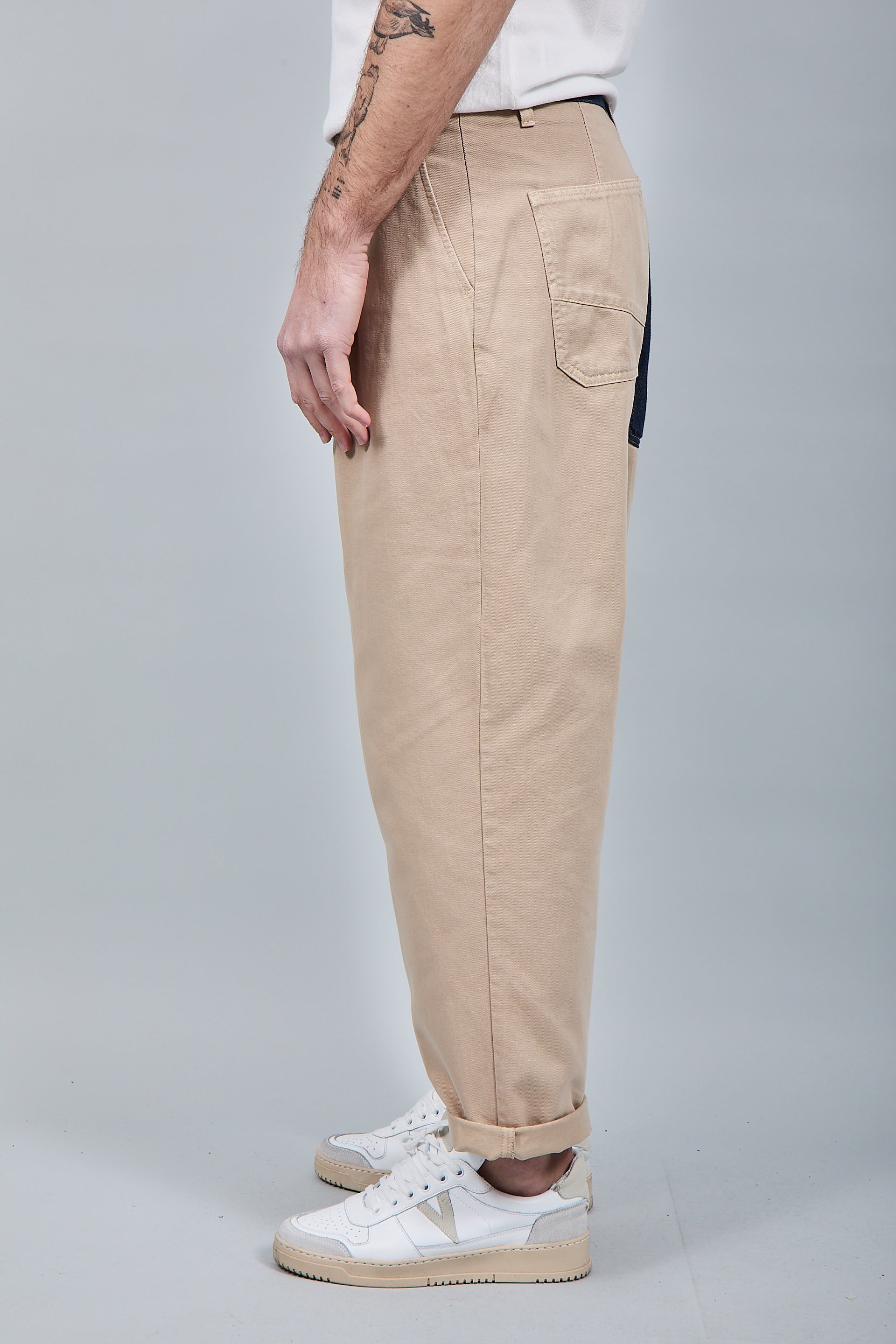 Pantalone cinta denim Berna Beige