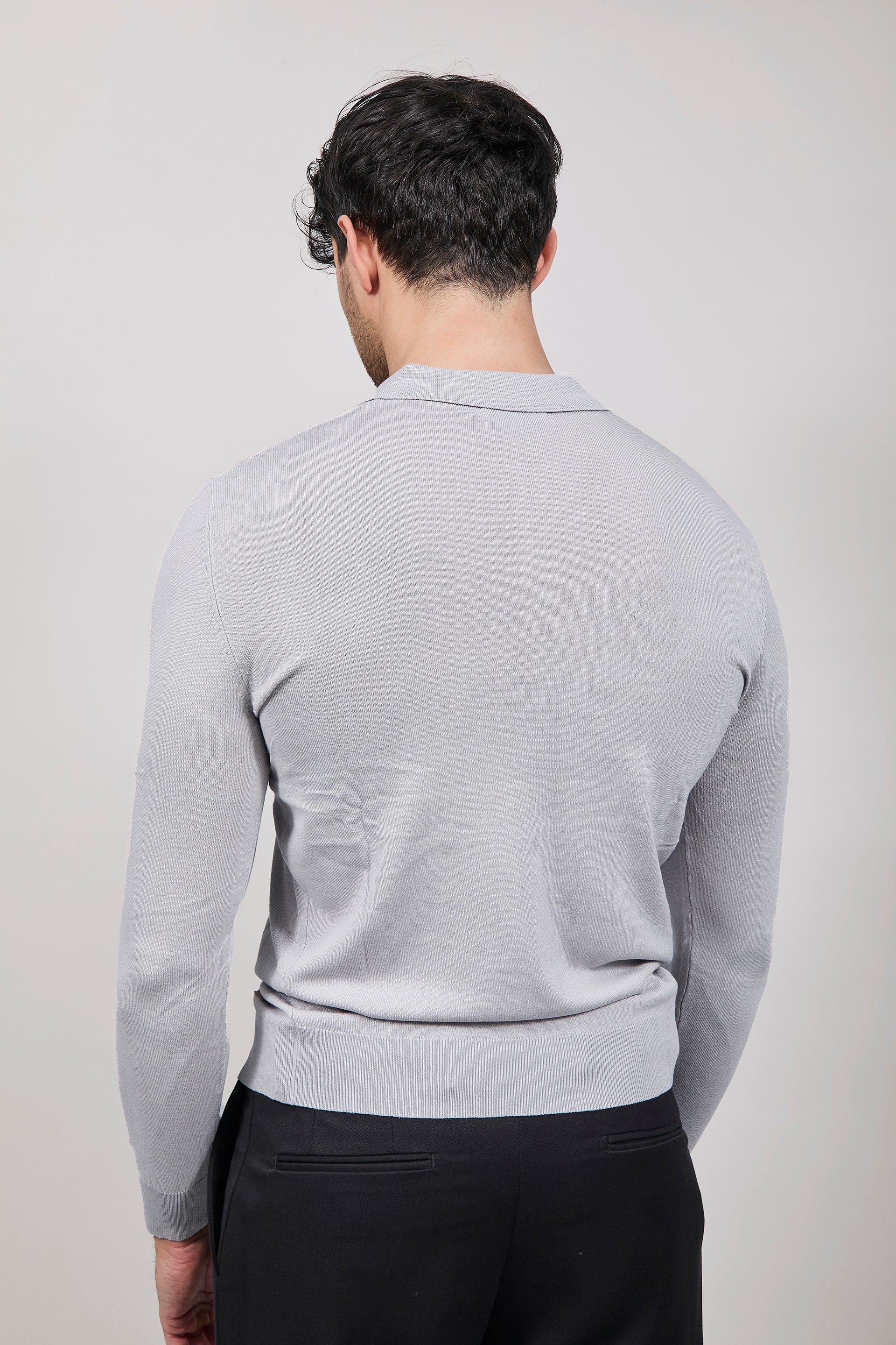 Polo manica lunga Gianni Lupo 33762 Grigio