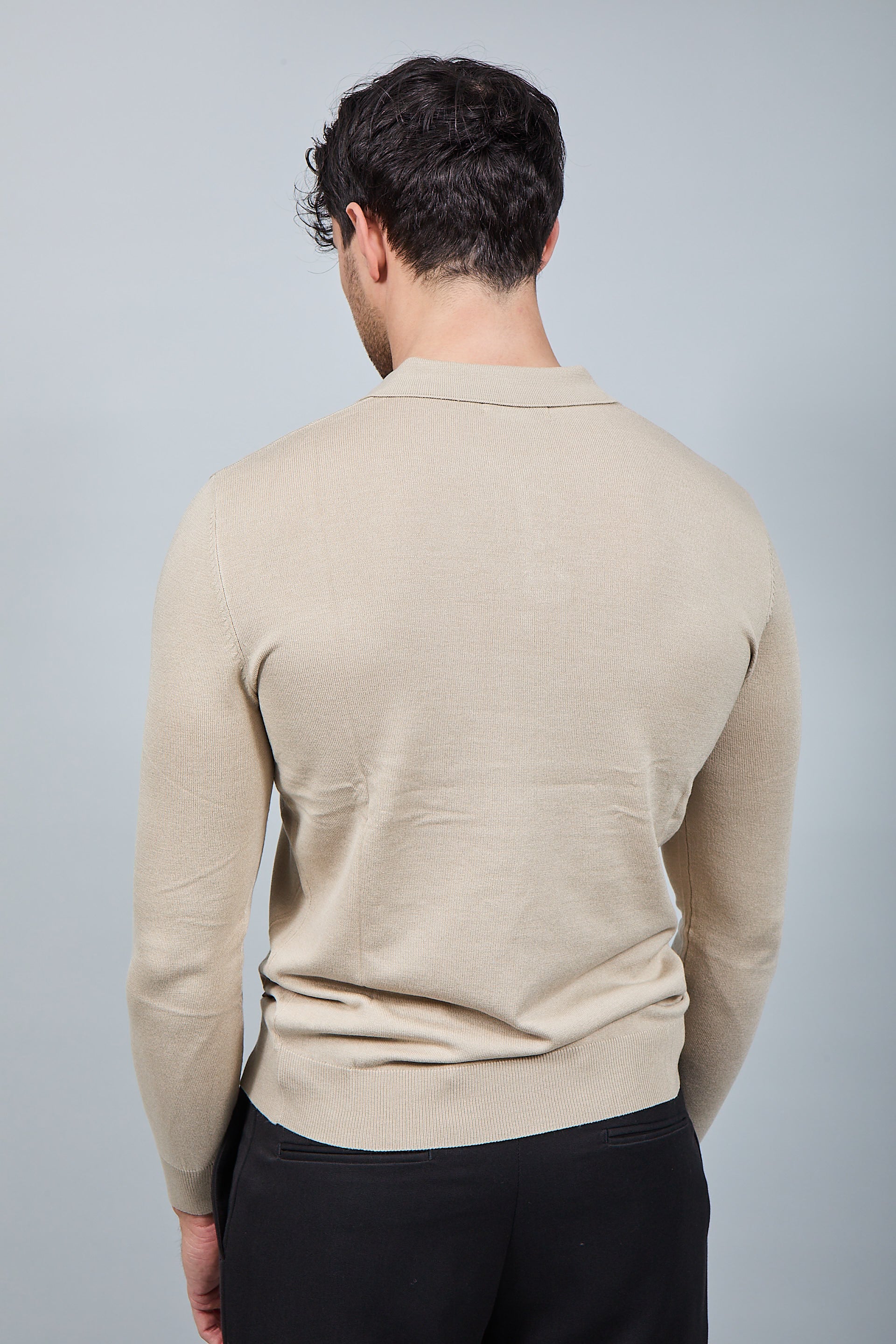 Polo manica lunga Gianni Lupo 33762 Beige