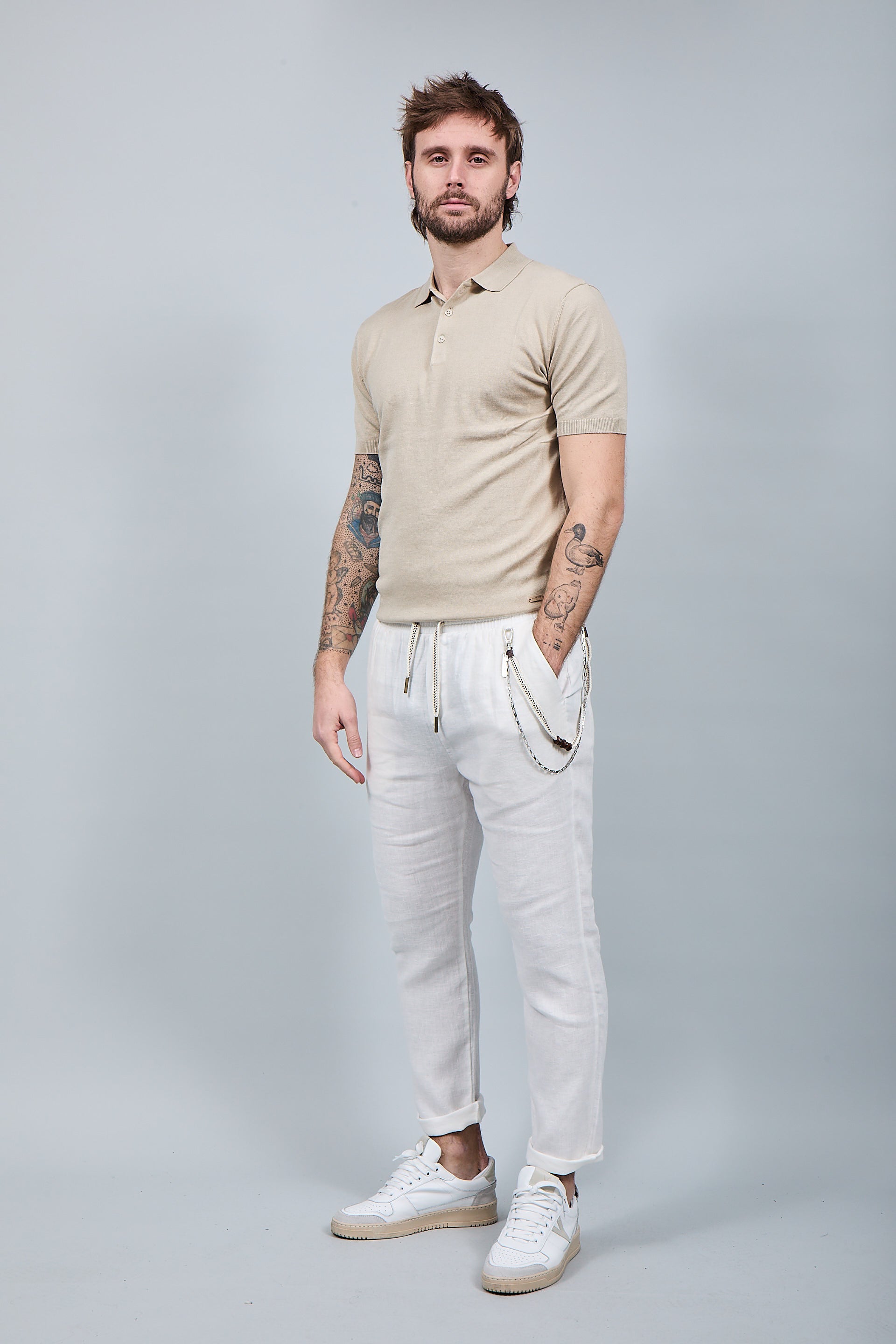Pantalaccio Gianni Lupo Lino Bianco 3270