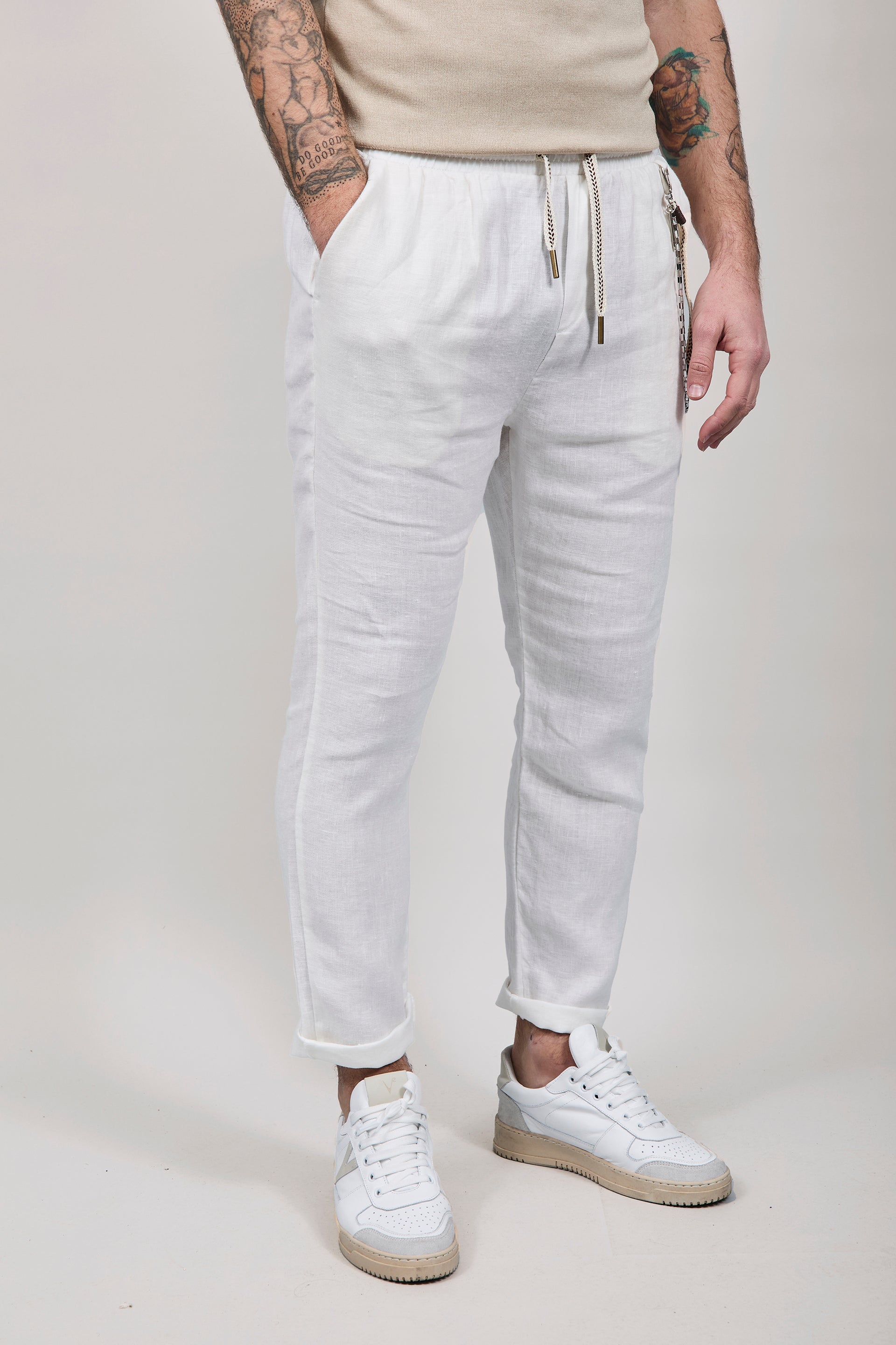 Pantalaccio Gianni Lupo Lino Bianco 3270